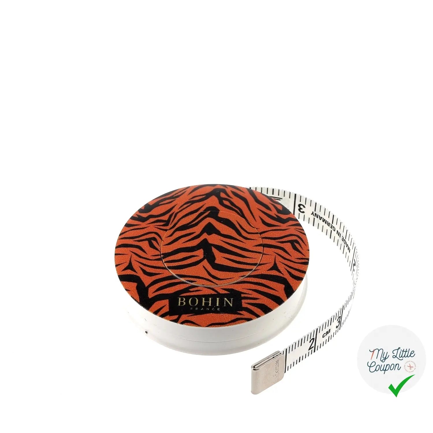 Mètre enrouleur 150 cm - Modèle Tigre- Collection "Sauvage" - My Little Coupon