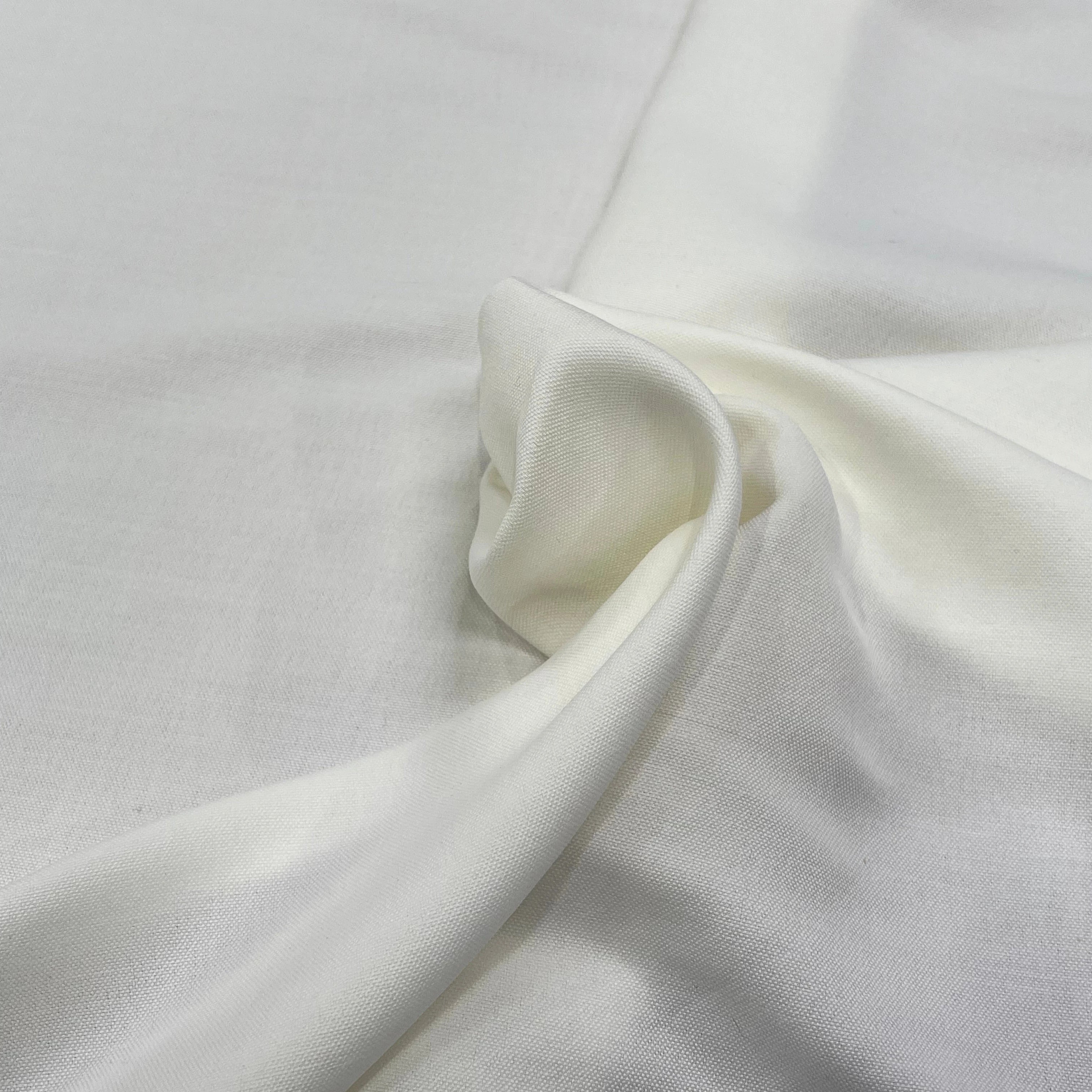 NATTÉ DE COTON FLUIDE STRETCH BLANC - My Little Coupon