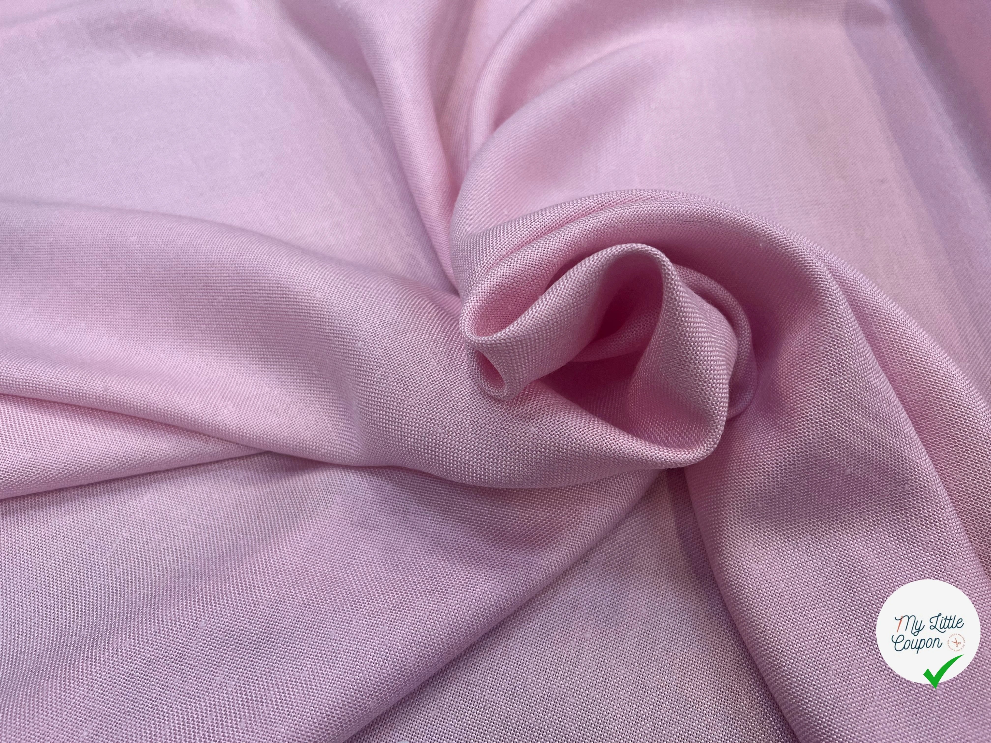 NATTE VISCOSE CANEVAS PLAGE DE SABLE ROSE - My Little Coupon