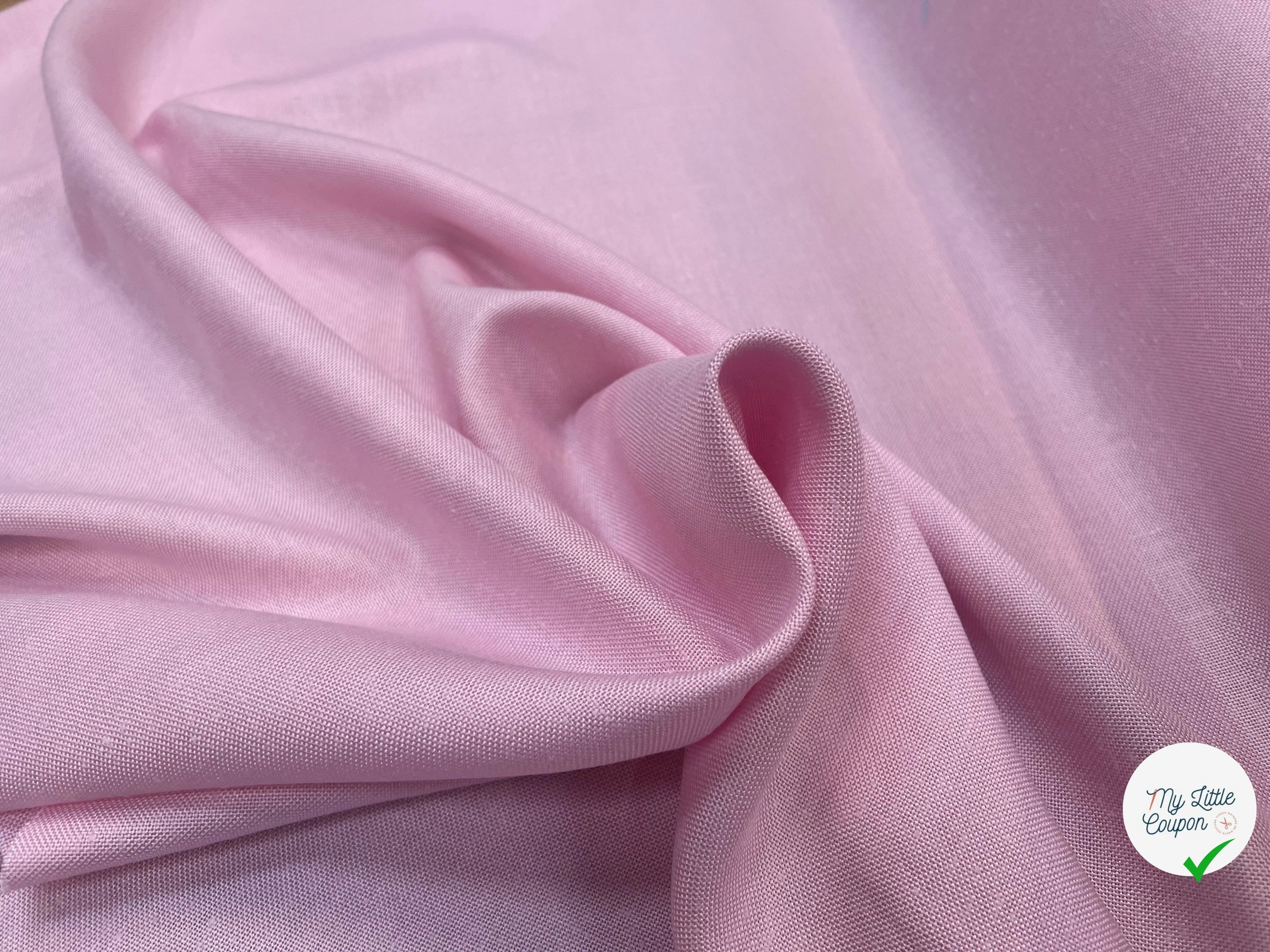 NATTE VISCOSE CANEVAS PLAGE DE SABLE ROSE - My Little Coupon