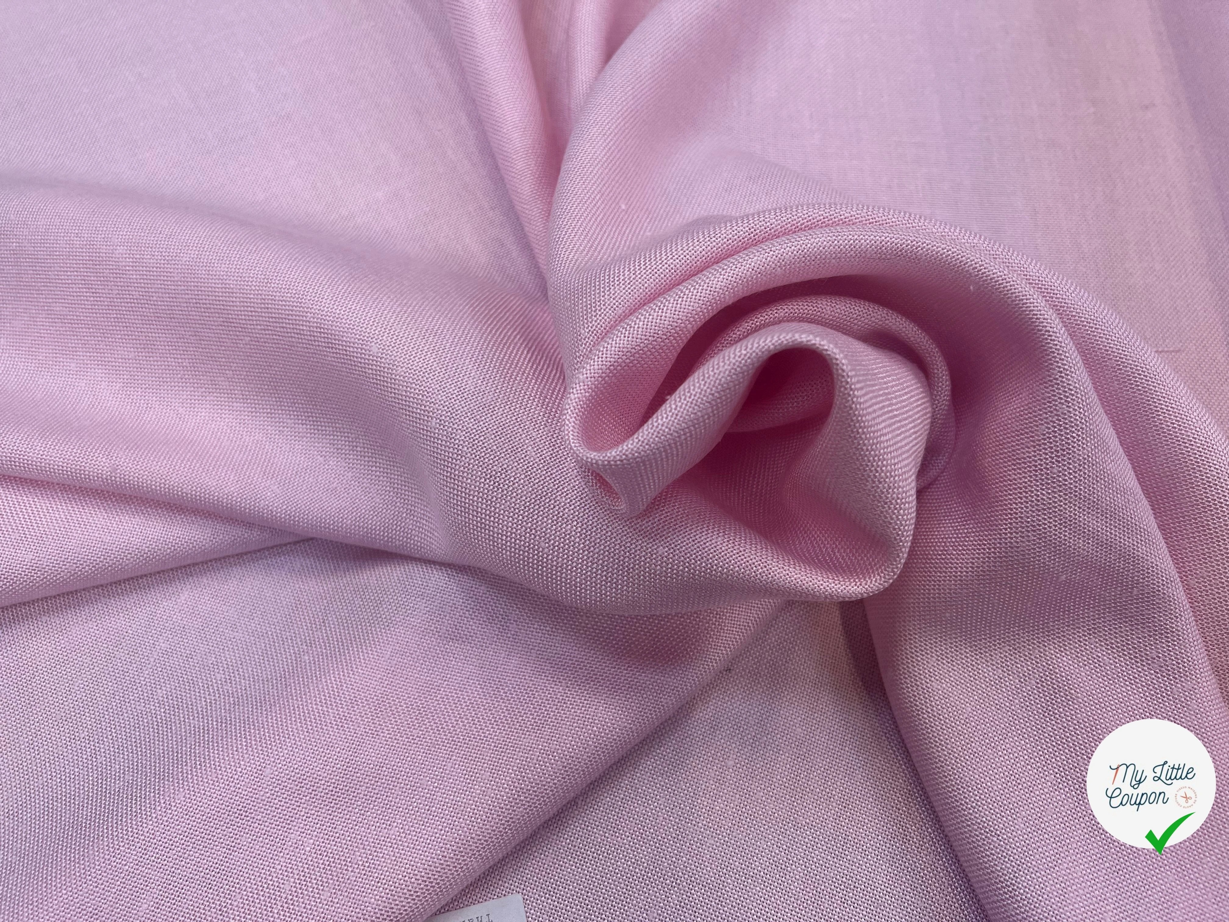 NATTE VISCOSE CANEVAS PLAGE DE SABLE ROSE - My Little Coupon