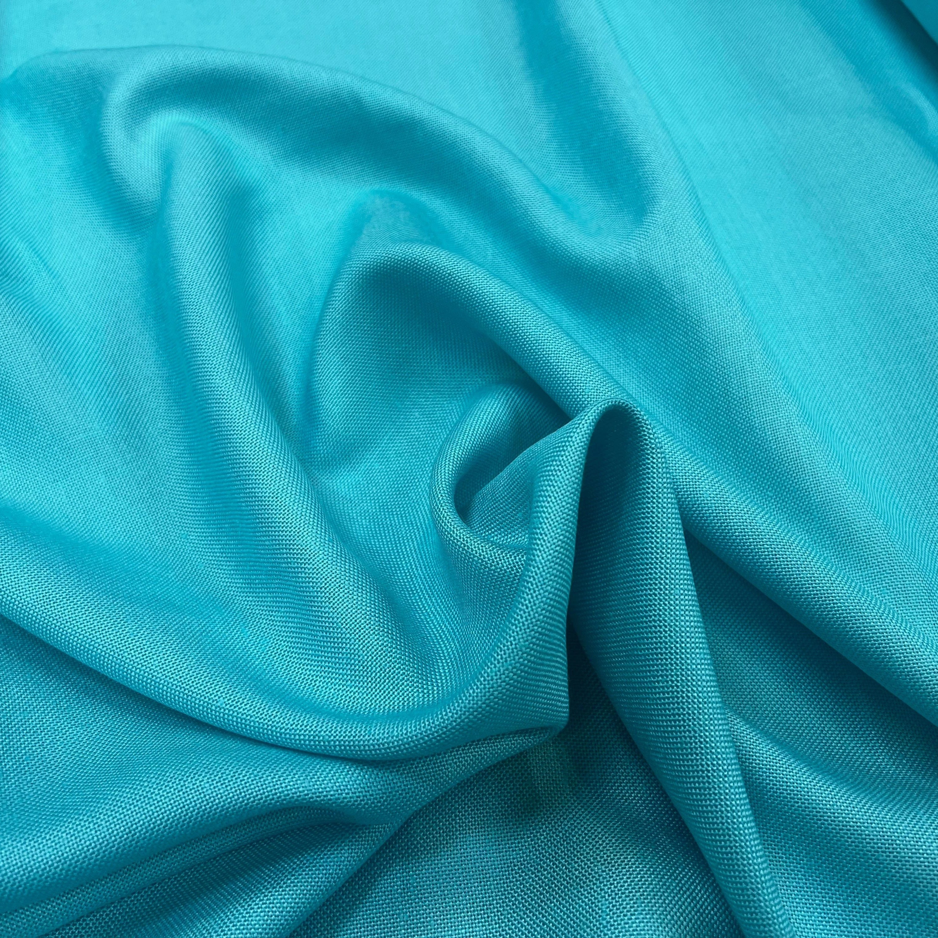 NATTE VISCOSE CANEVAS TURQUOISE - My Little Coupon