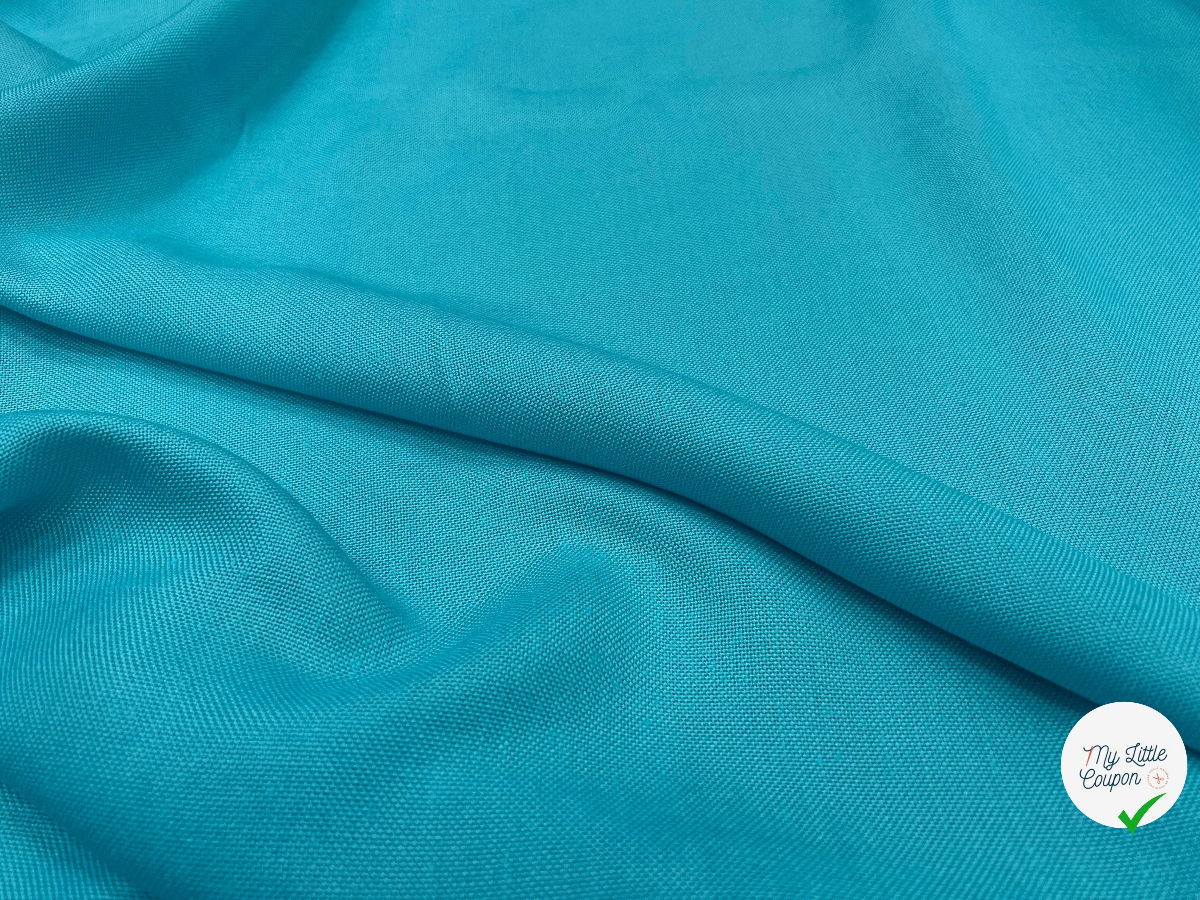 NATTE VISCOSE CANEVAS TURQUOISE - My Little Coupon