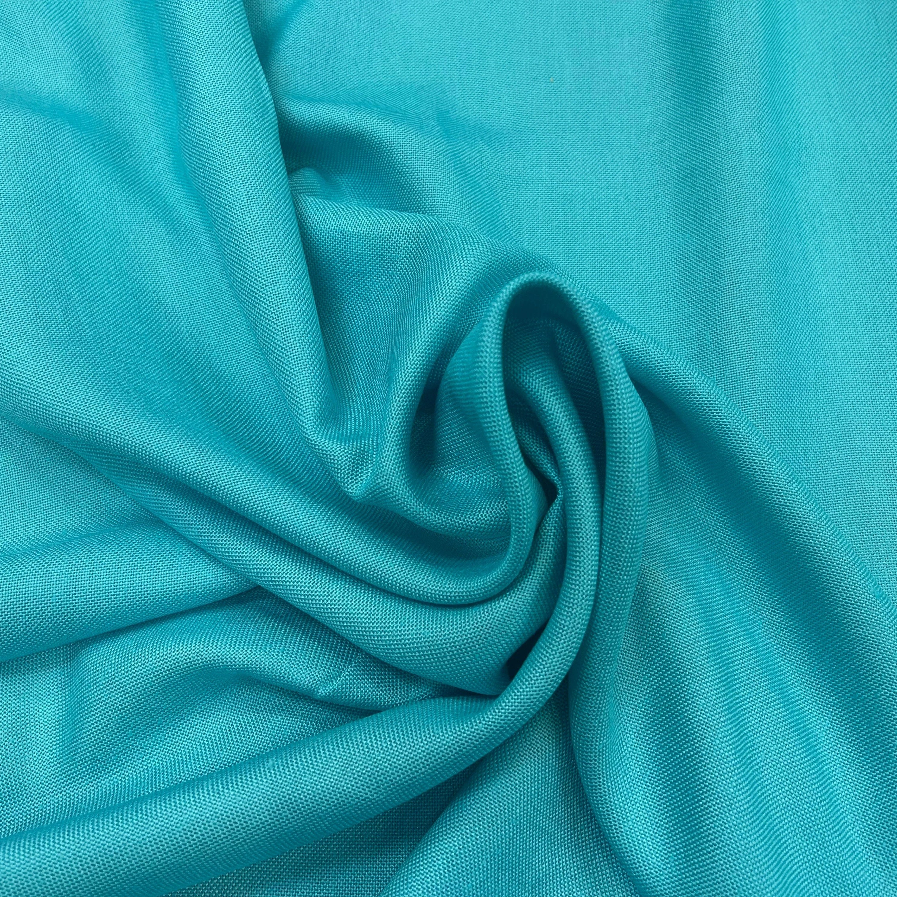NATTE VISCOSE CANEVAS TURQUOISE - My Little Coupon