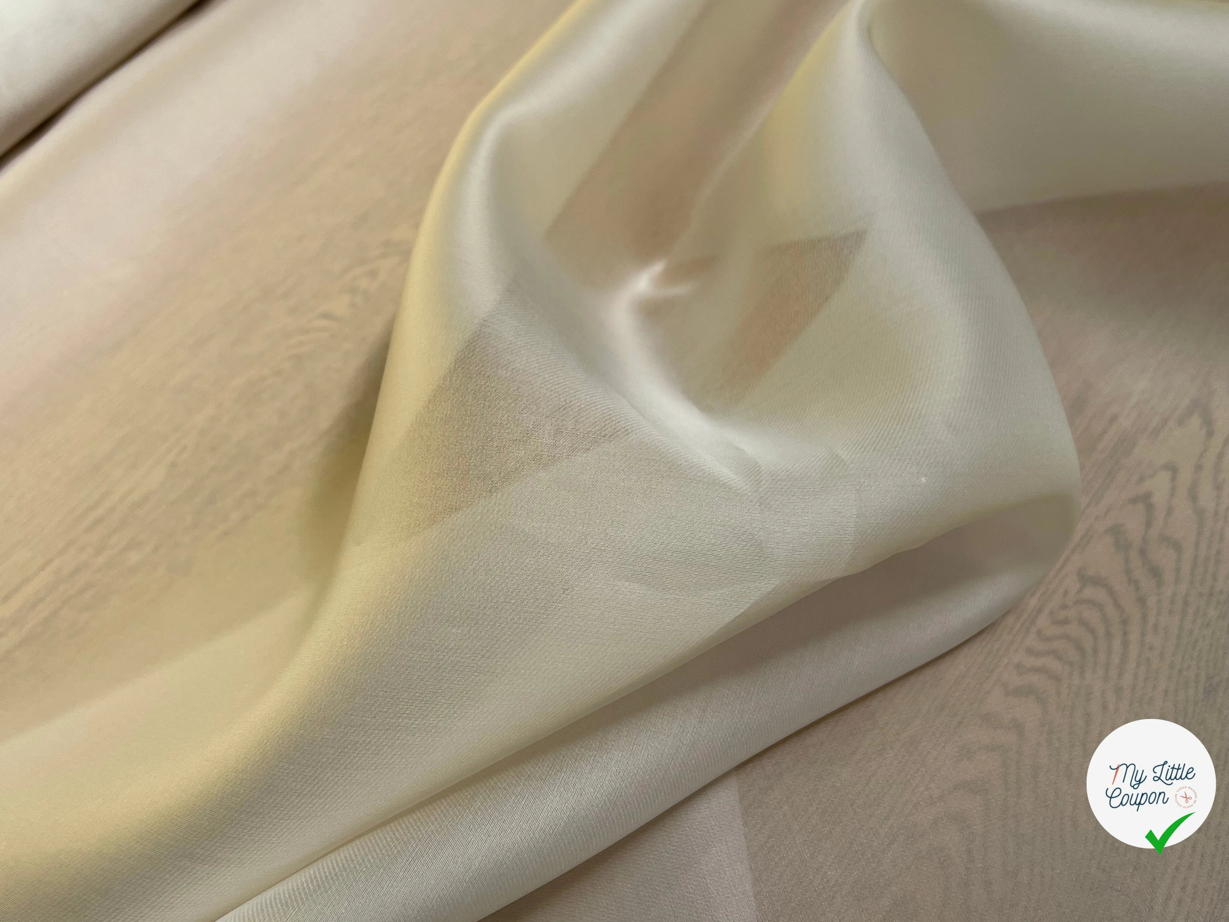 ORGANZA DE SOIE BEIGE CLAIR - My Little Coupon