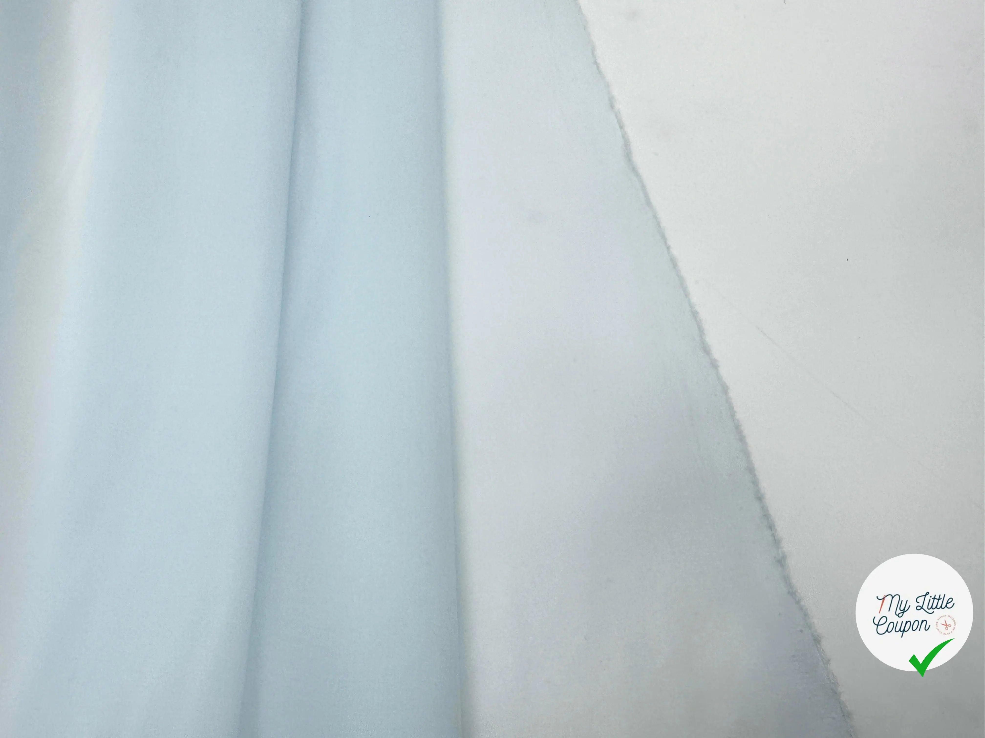 ORGANZA DE SOIE BLANC BLEUTÉ - My Little Coupon - tissu - coudre