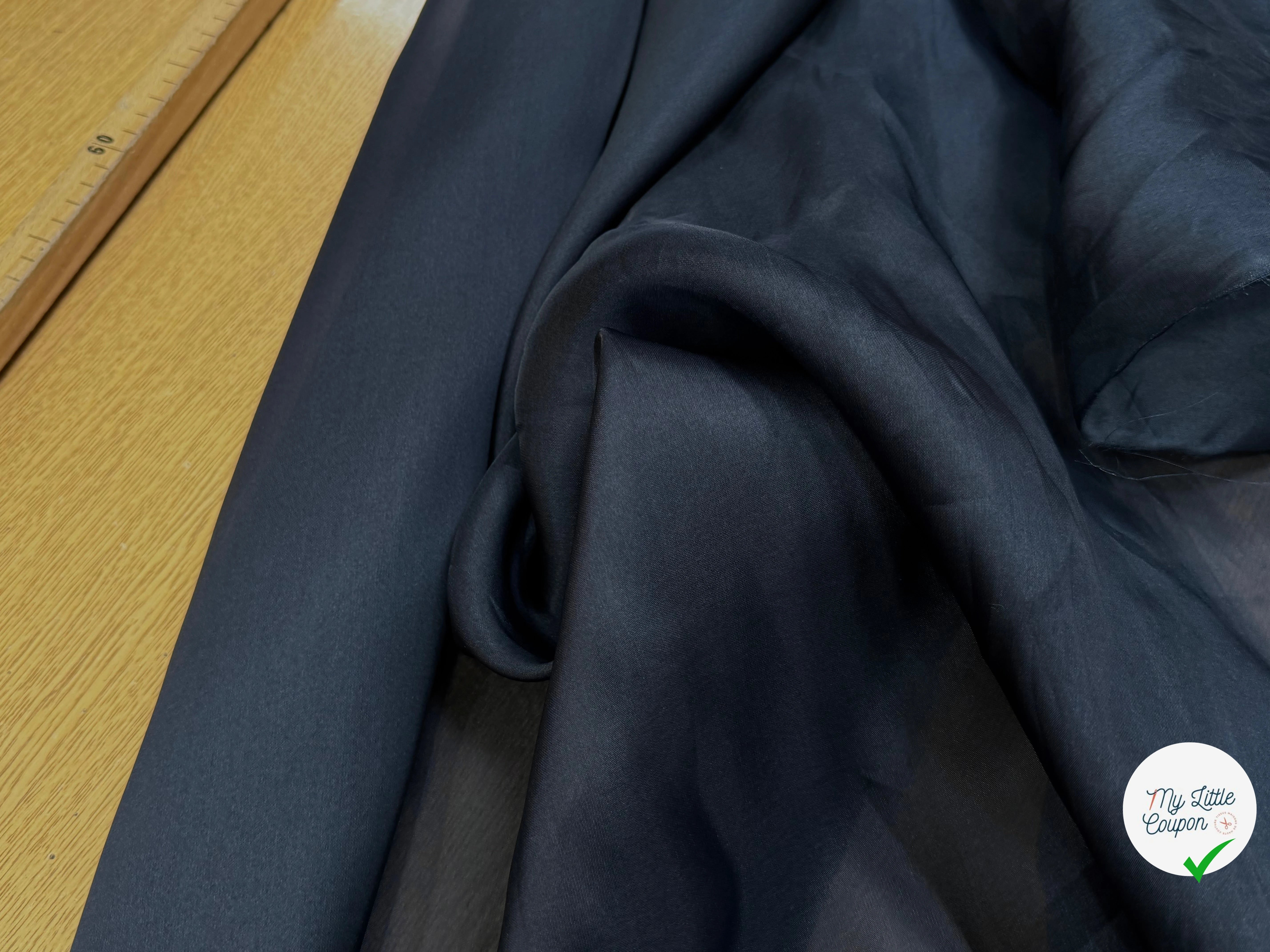 ORGANZA DE SOIE BLEU MARINE 80 - My Little Coupon