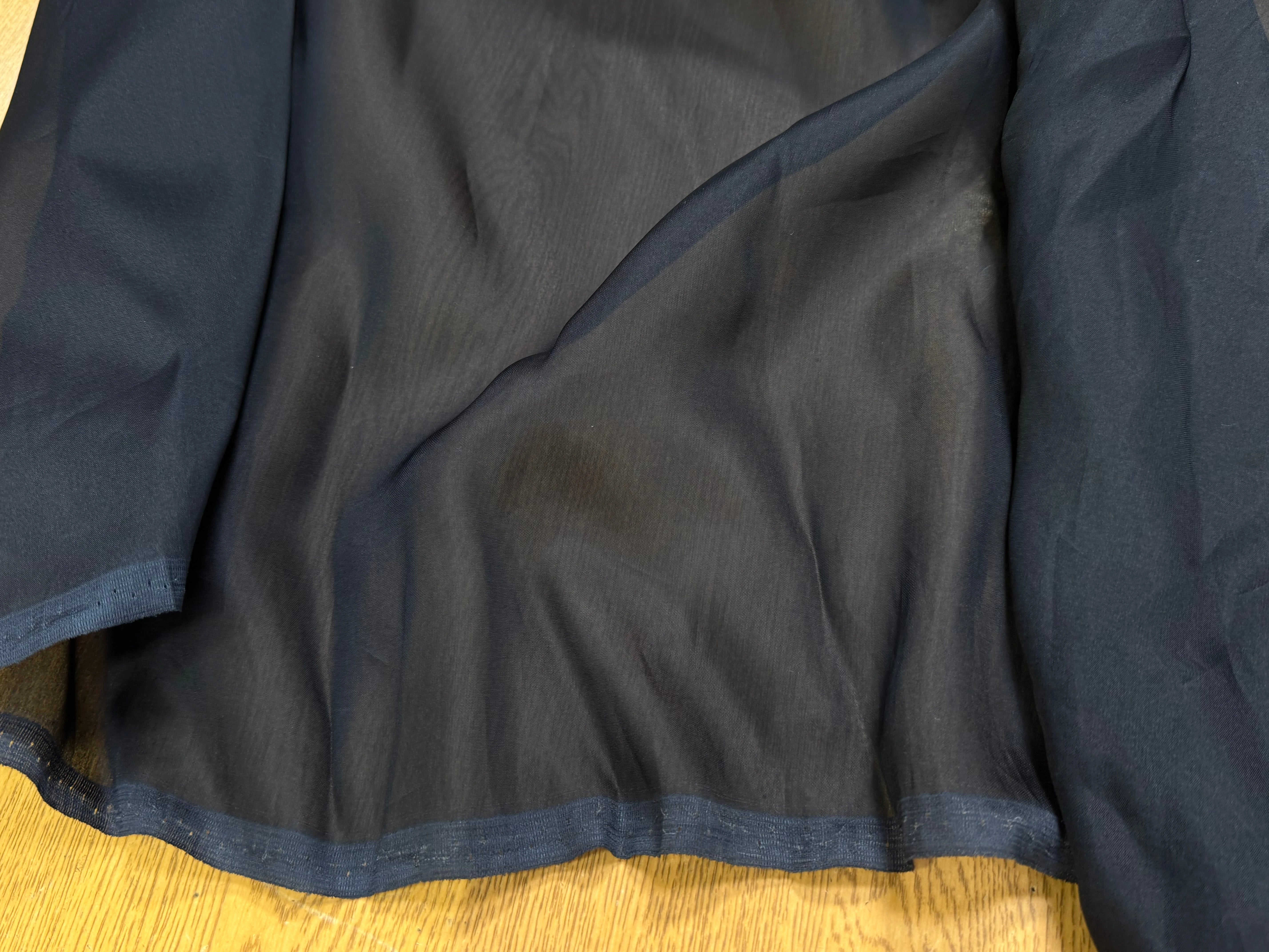 ORGANZA DE SOIE BLEU MARINE 80 - My Little Coupon