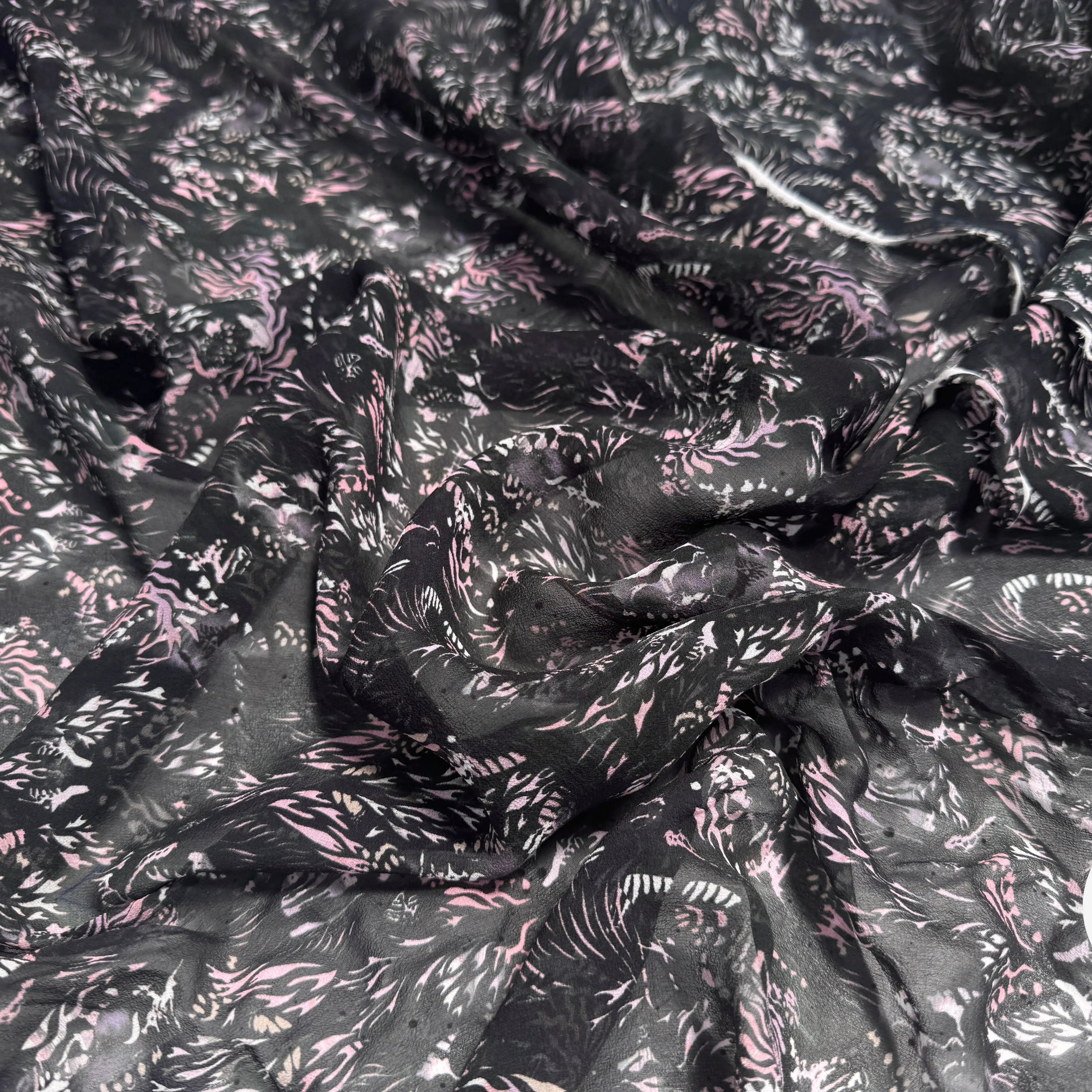 ORGANZA DE SOIE ROSACES WILDNIGHT - My Little Coupon