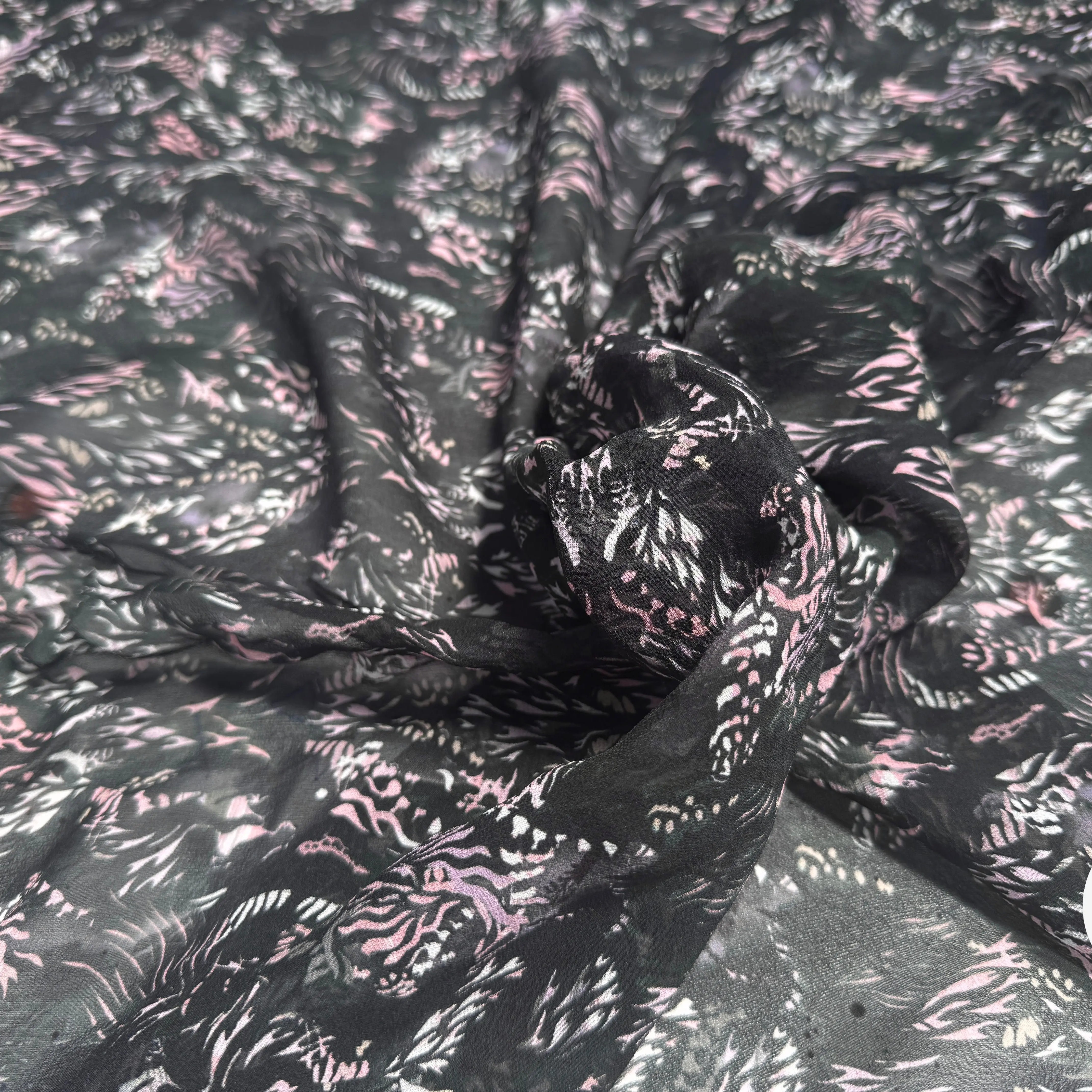 ORGANZA DE SOIE ROSACES WILDNIGHT - My Little Coupon