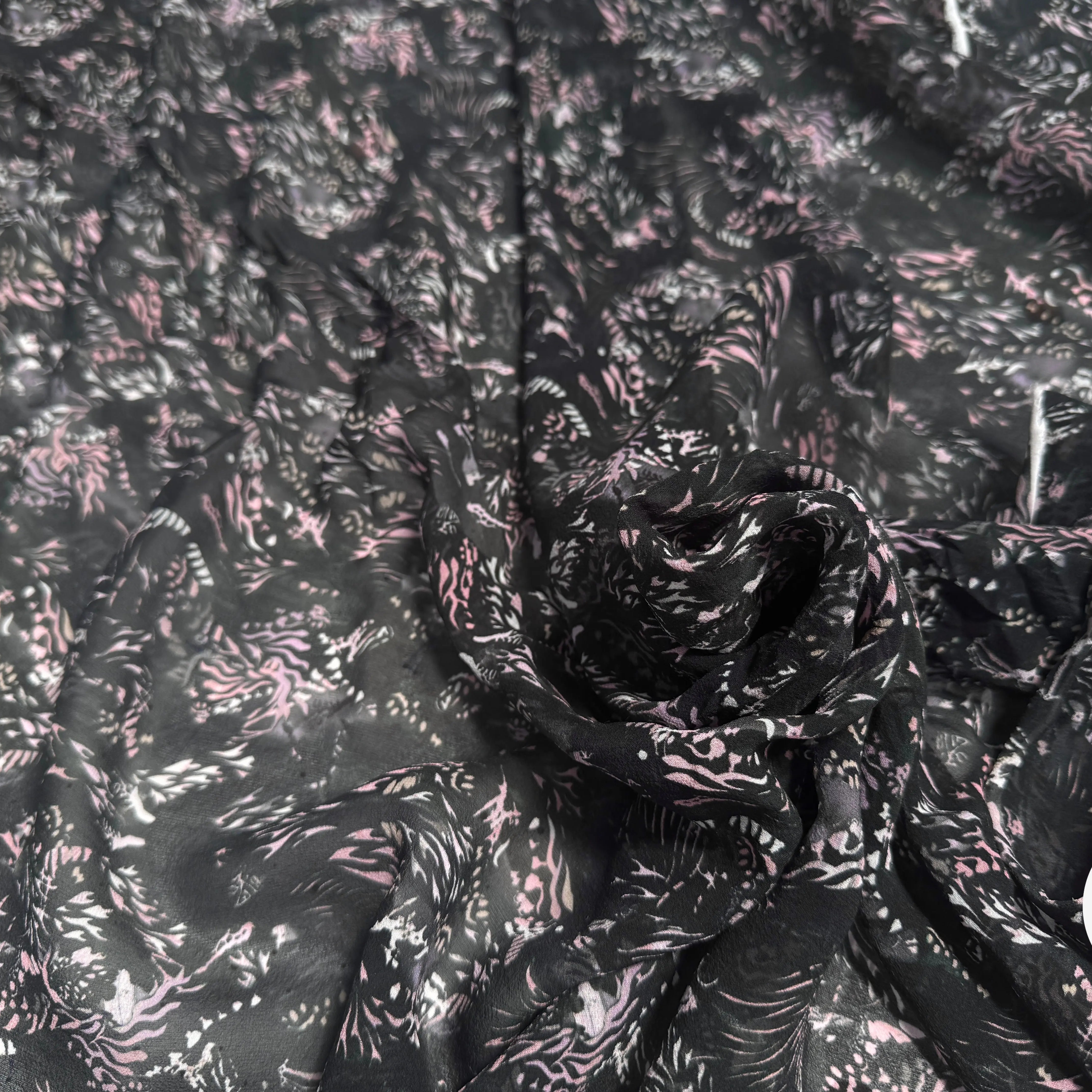 ORGANZA DE SOIE ROSACES WILDNIGHT - My Little Coupon