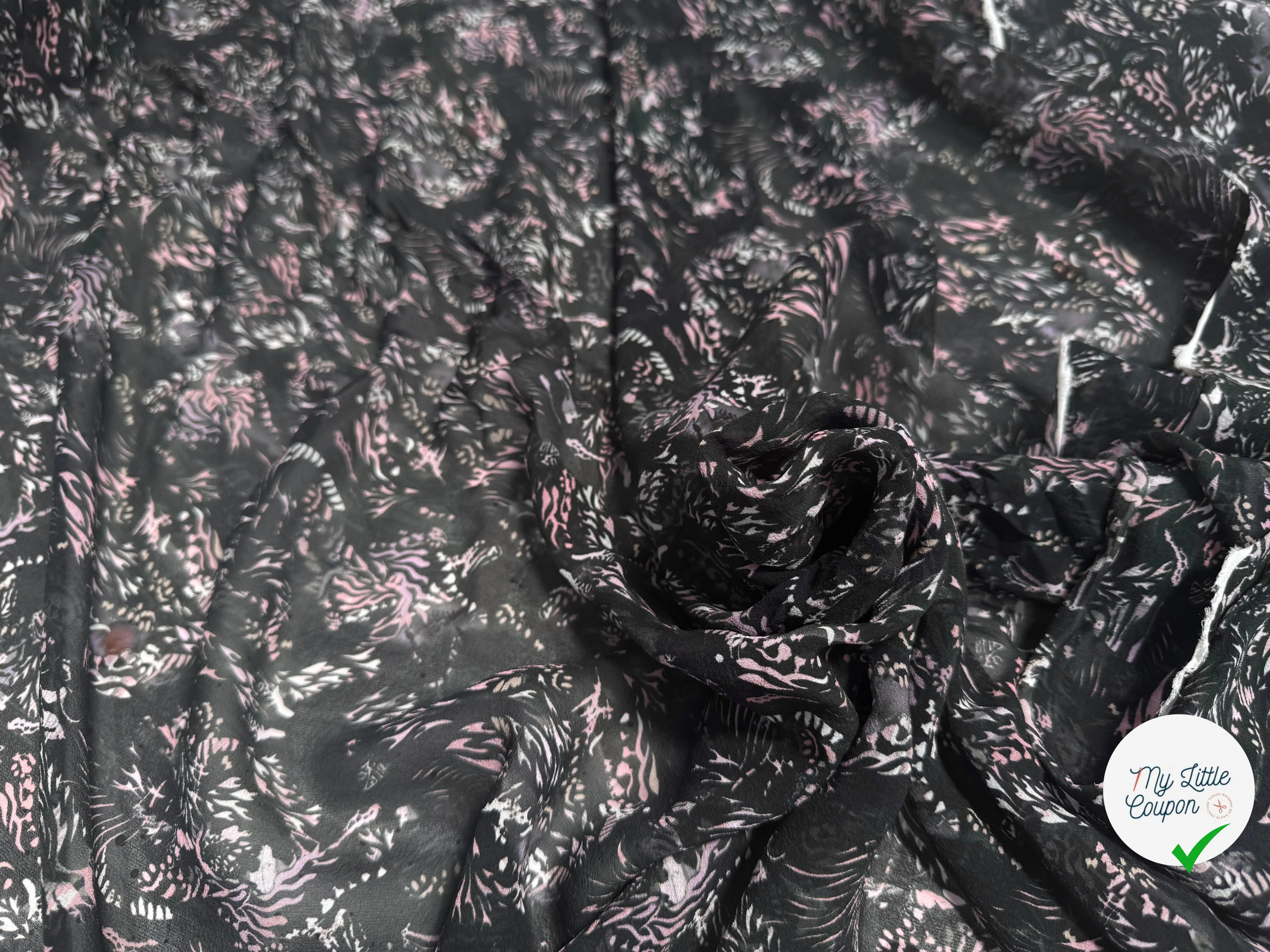 ORGANZA DE SOIE ROSACES WILDNIGHT - My Little Coupon