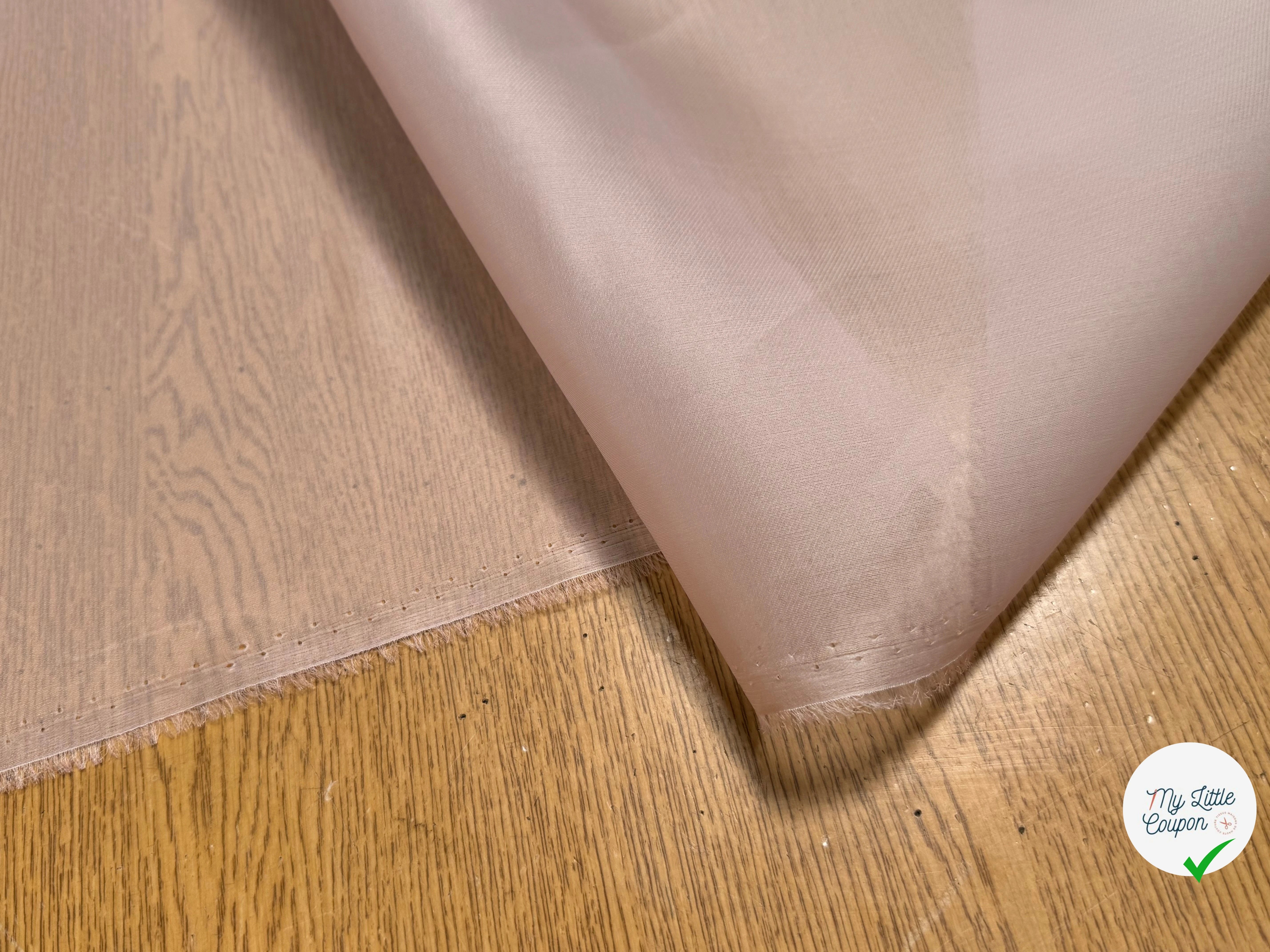 ORGANZA DE SOIE ROSE PALE - My Little Coupon