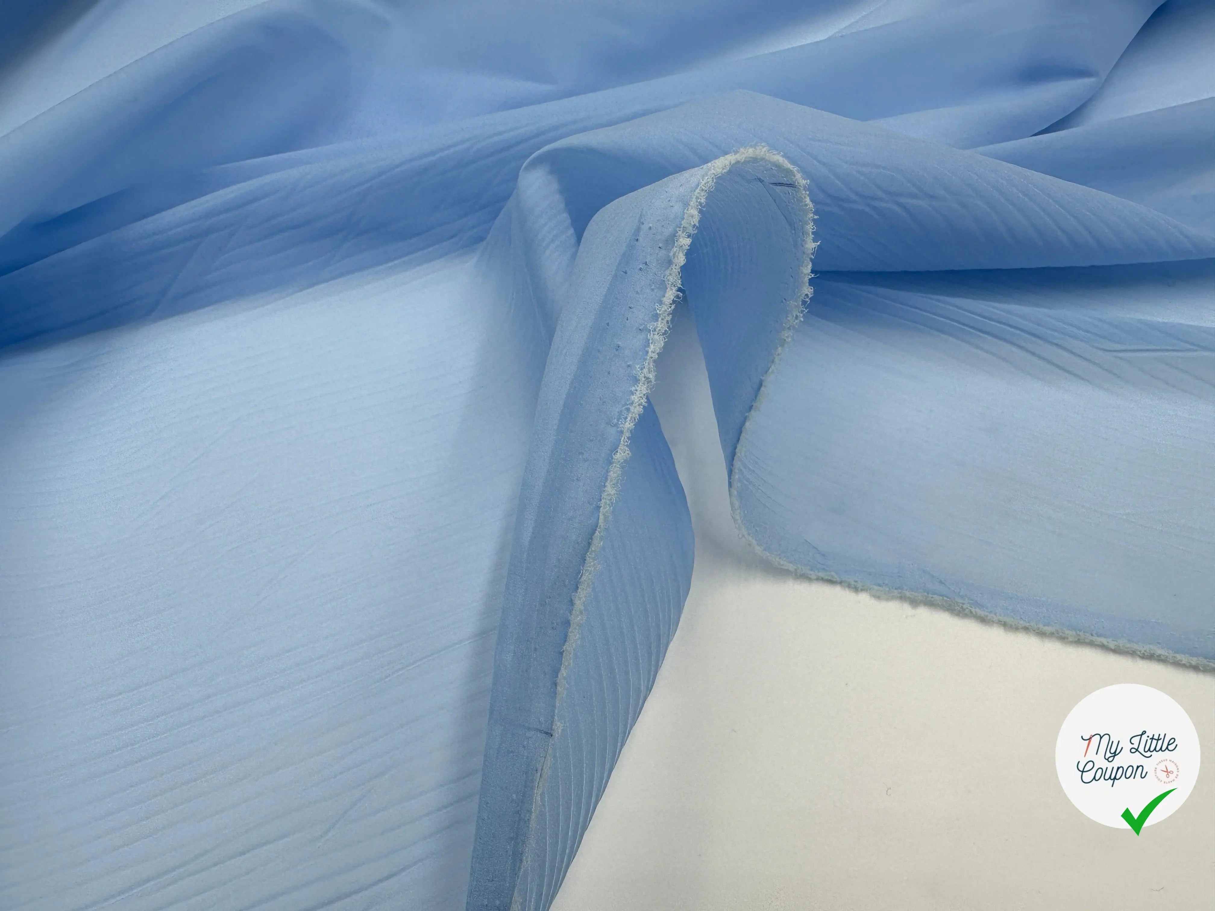 ORGANZA DE SOIE SKY BLUE - My Little Coupon - tissu - coudre