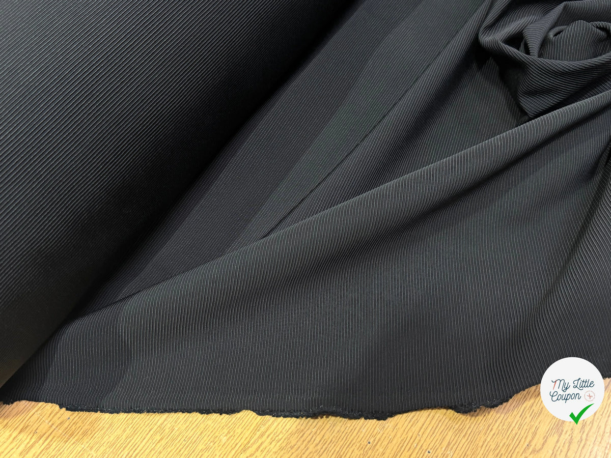OTTOMAN 100% VISCOSE NOIR PARFAITE TENUE - My Little Coupon