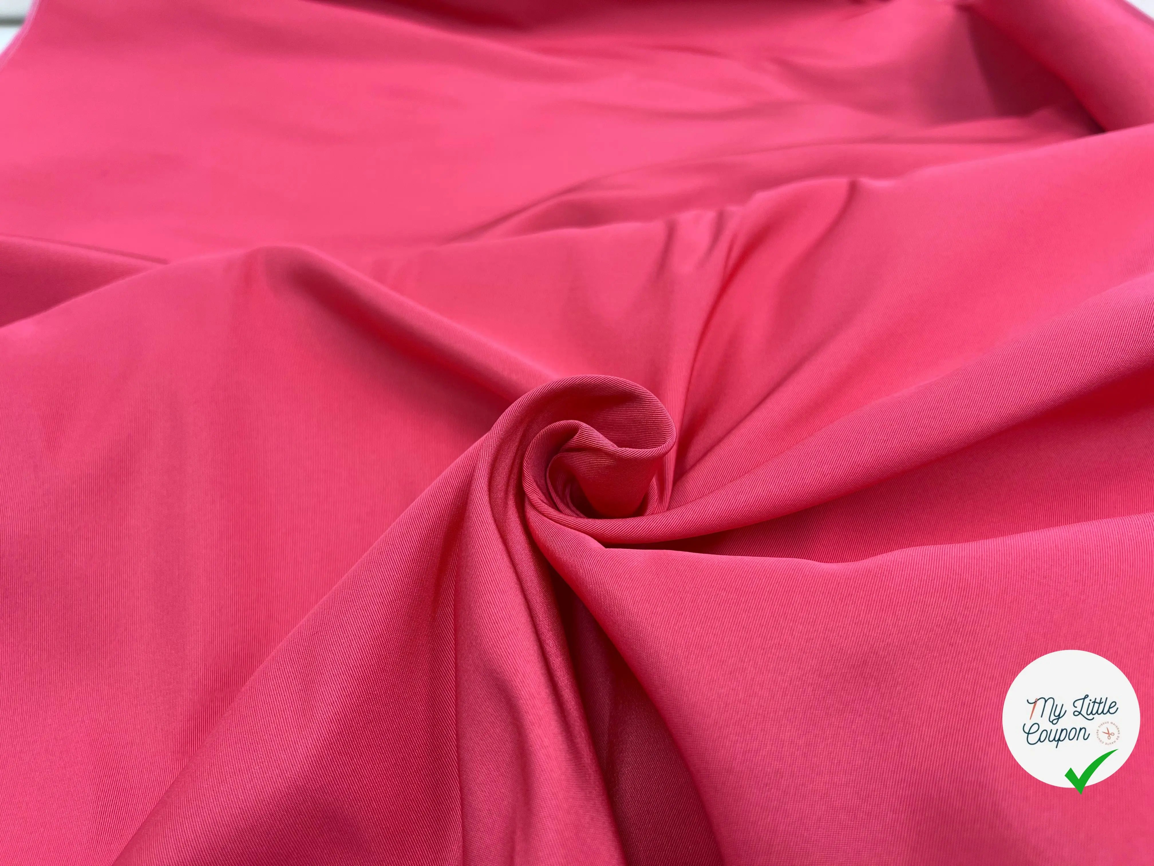 OTTOMAN ROSE FRAMBOISE - coupon de tissu de 2 mĂštres 60 - My Little Coupon - tissu - coudre