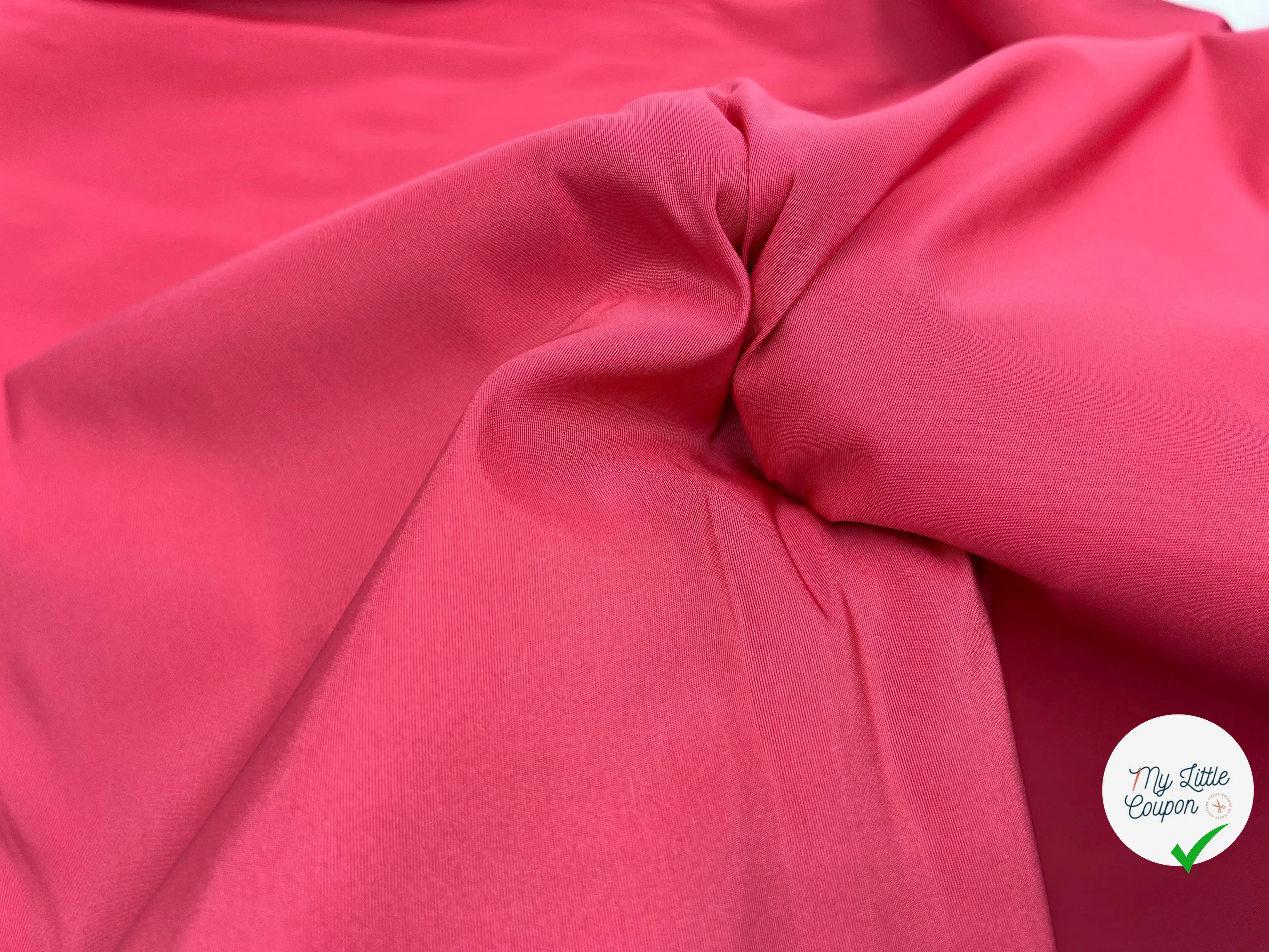 OTTOMAN ROSE FRAMBOISE - coupon de tissu de 2 mĂštres 60 - My Little Coupon - tissu - coudre