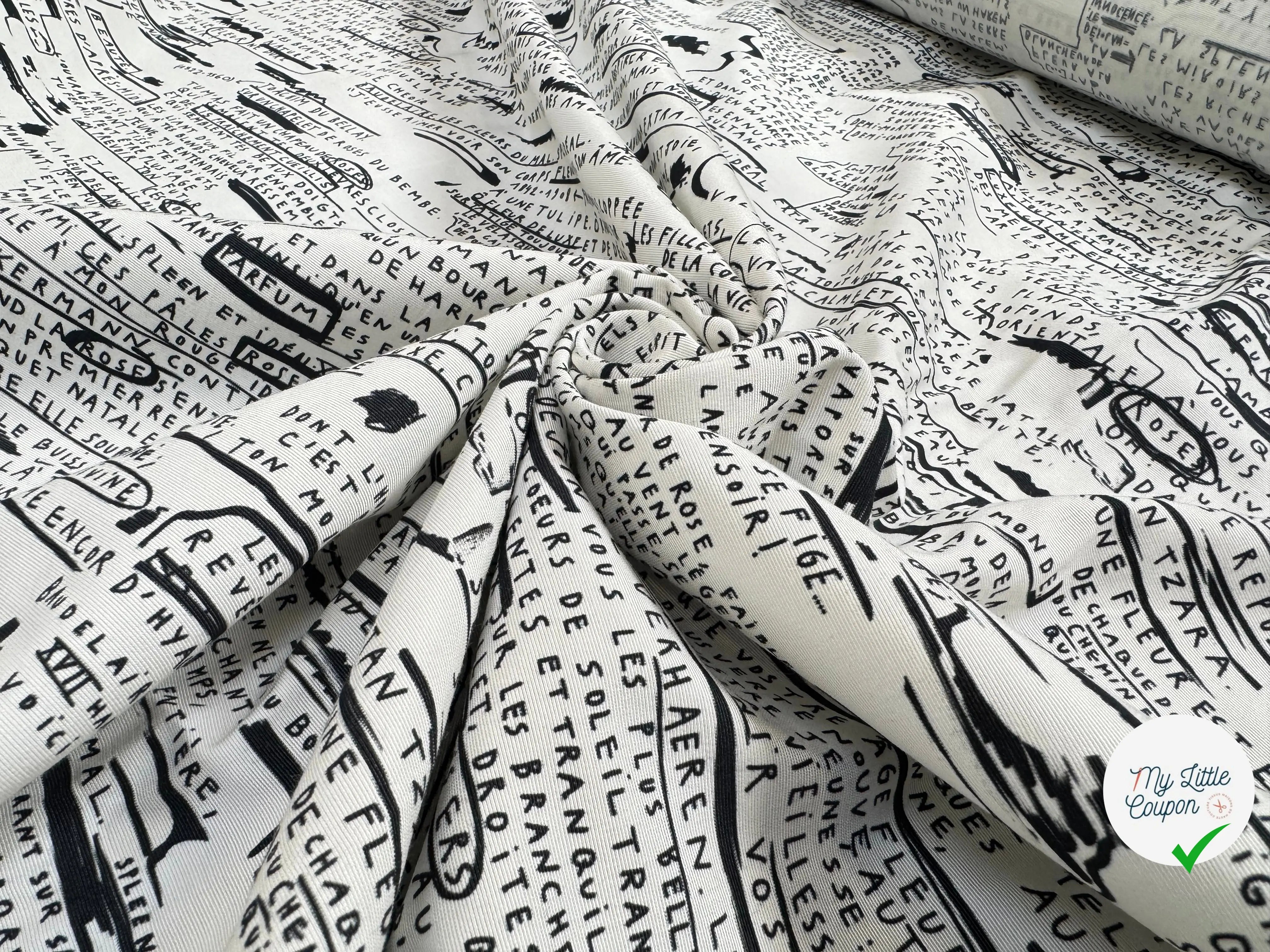 OTTOMAN VISCOSE MOT D'AMOUR - My Little Coupon