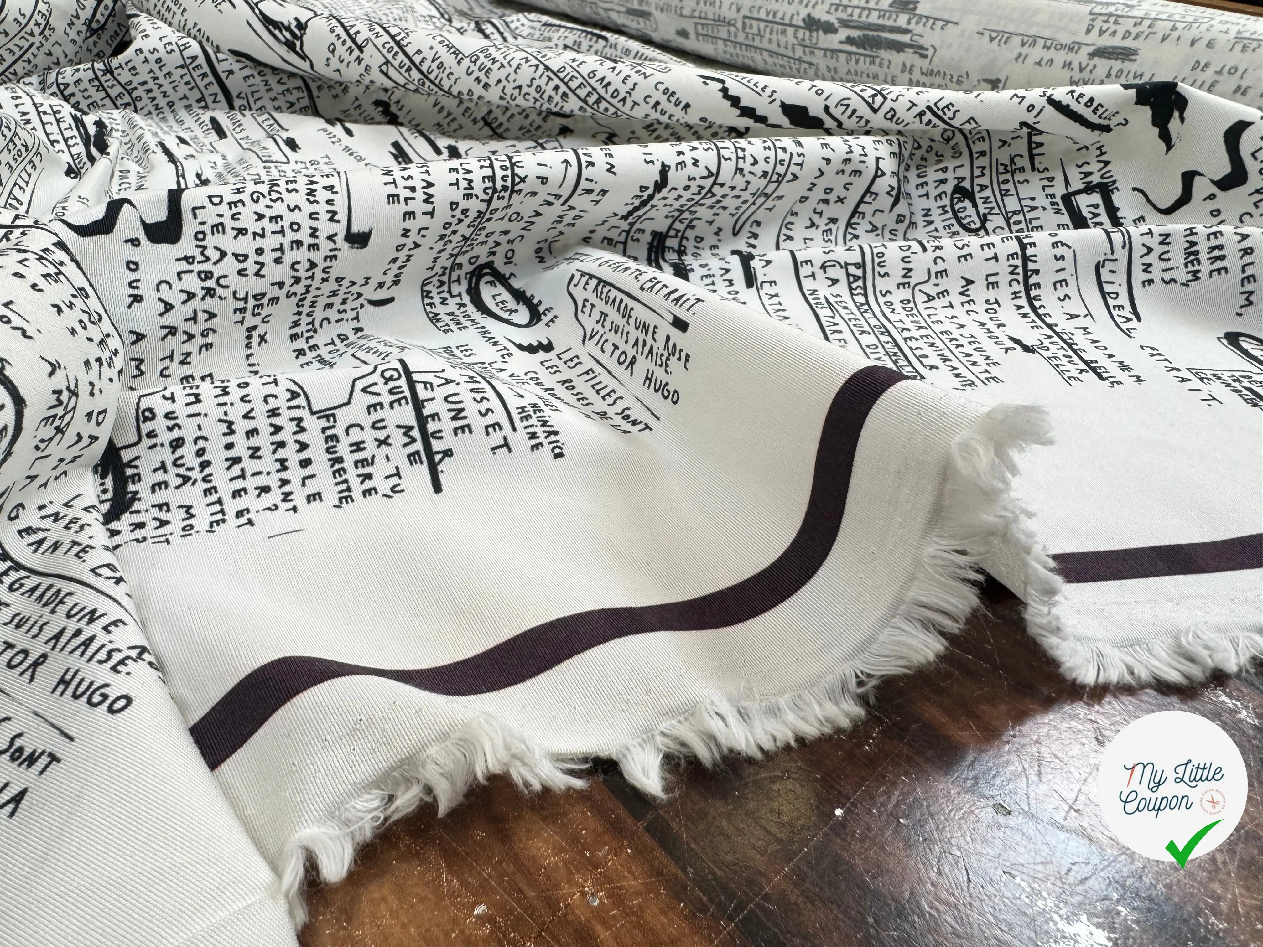 OTTOMAN VISCOSE MOT D'AMOUR - My Little Coupon
