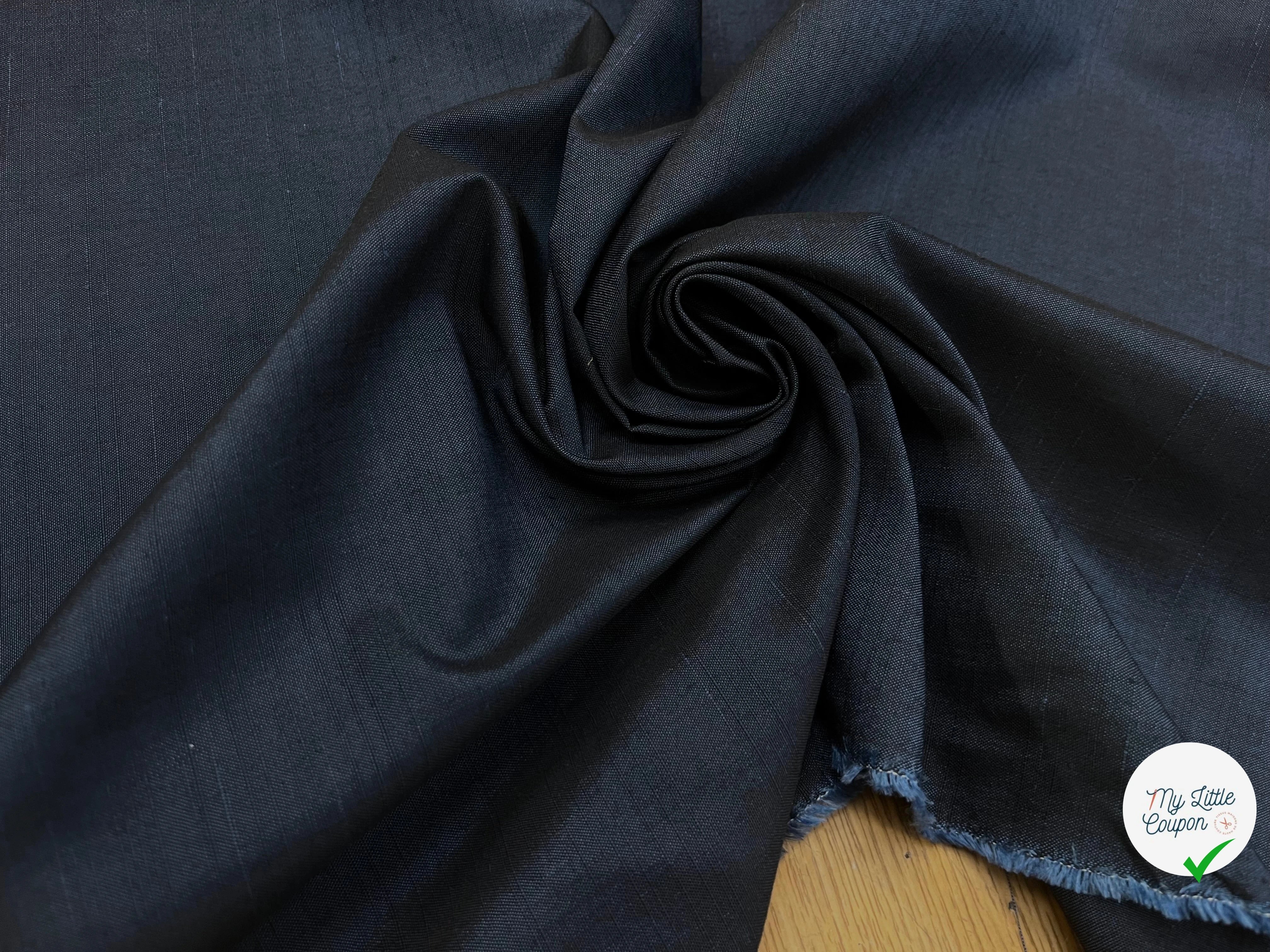 OXFORD COTON BLEU GRIS MOIRE - My Little Coupon
