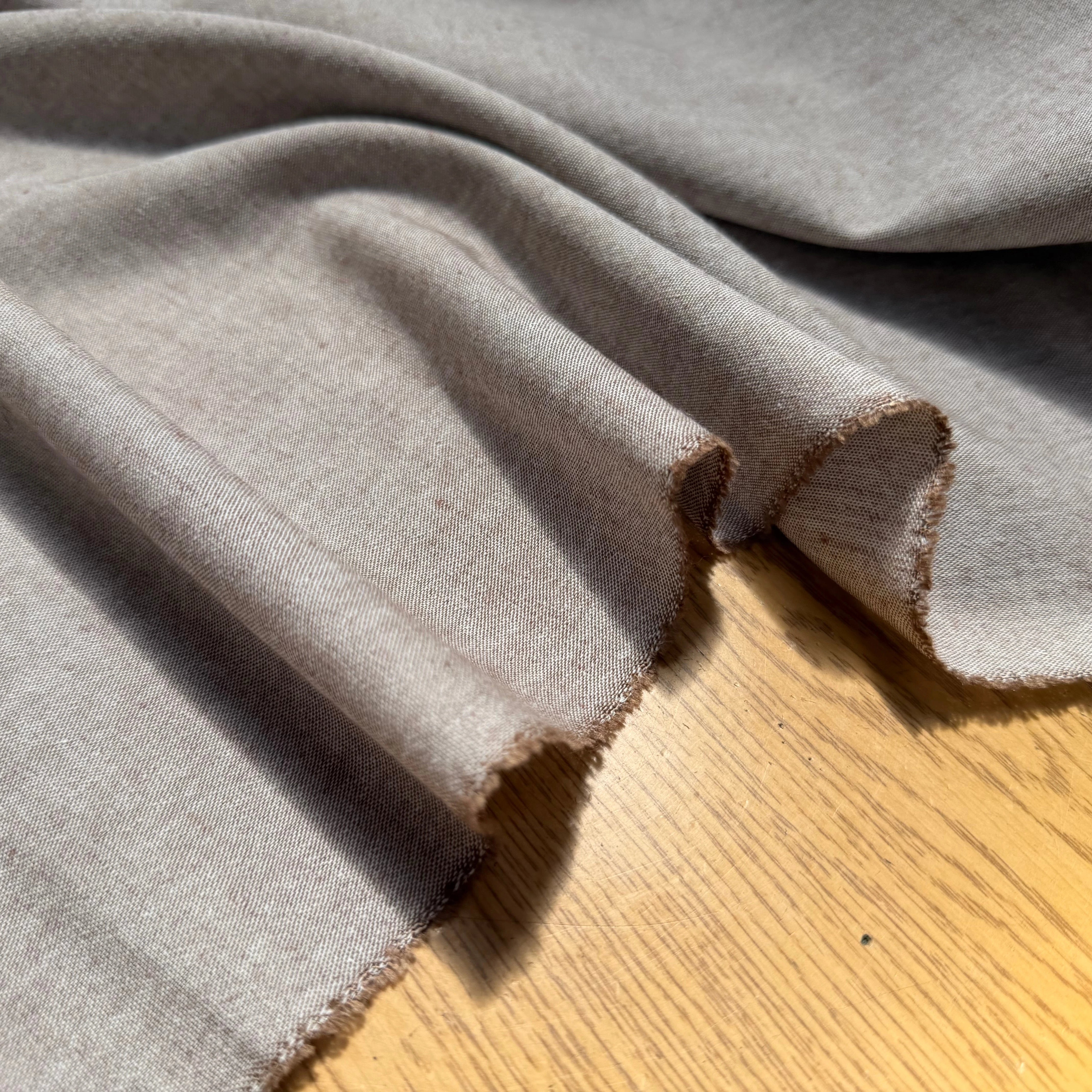 OXFORD COTON MARRON GLACÉ CLAIR - My Little Coupon
