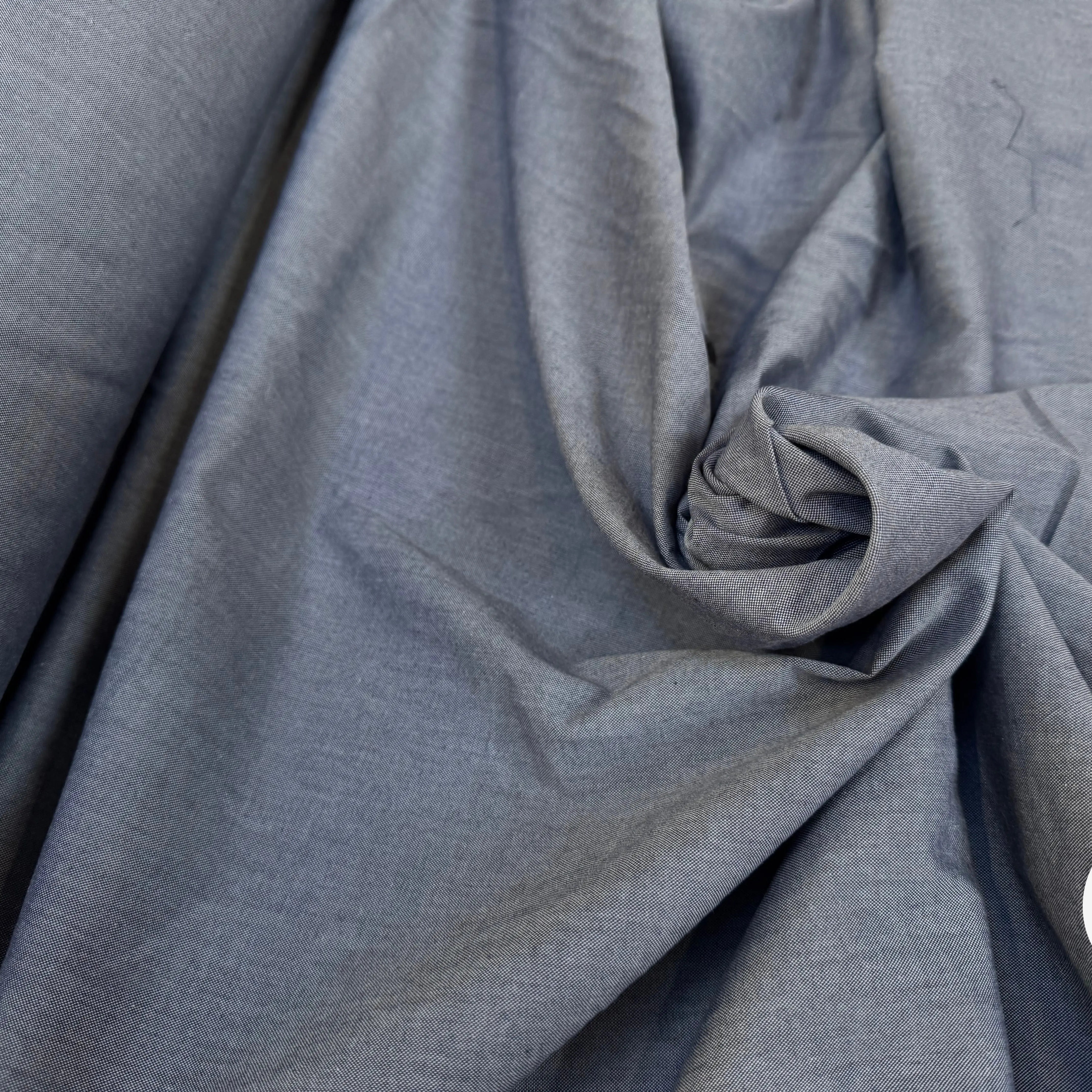 OXFORD DE COTON BLEU GRIS - My Little Coupon