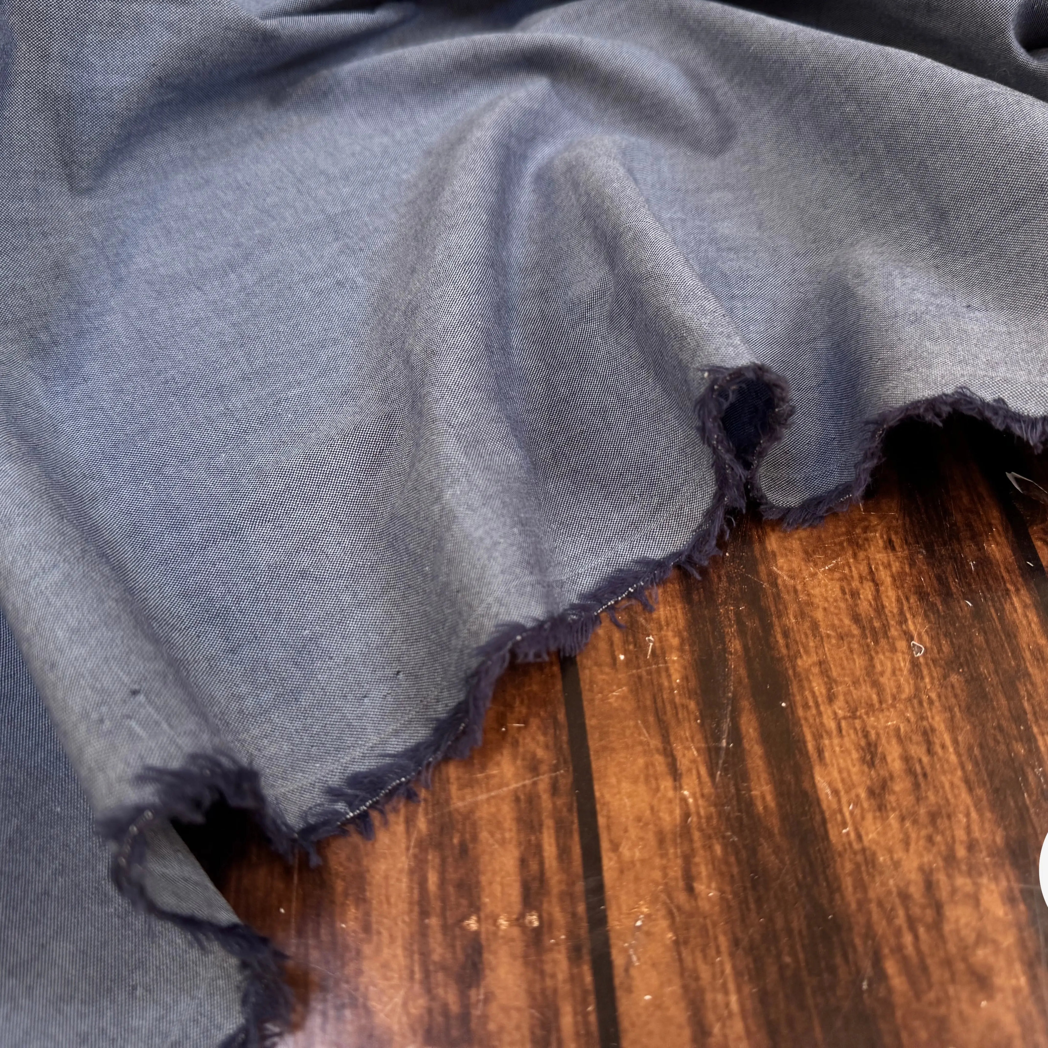 OXFORD DE COTON BLEU GRIS - My Little Coupon