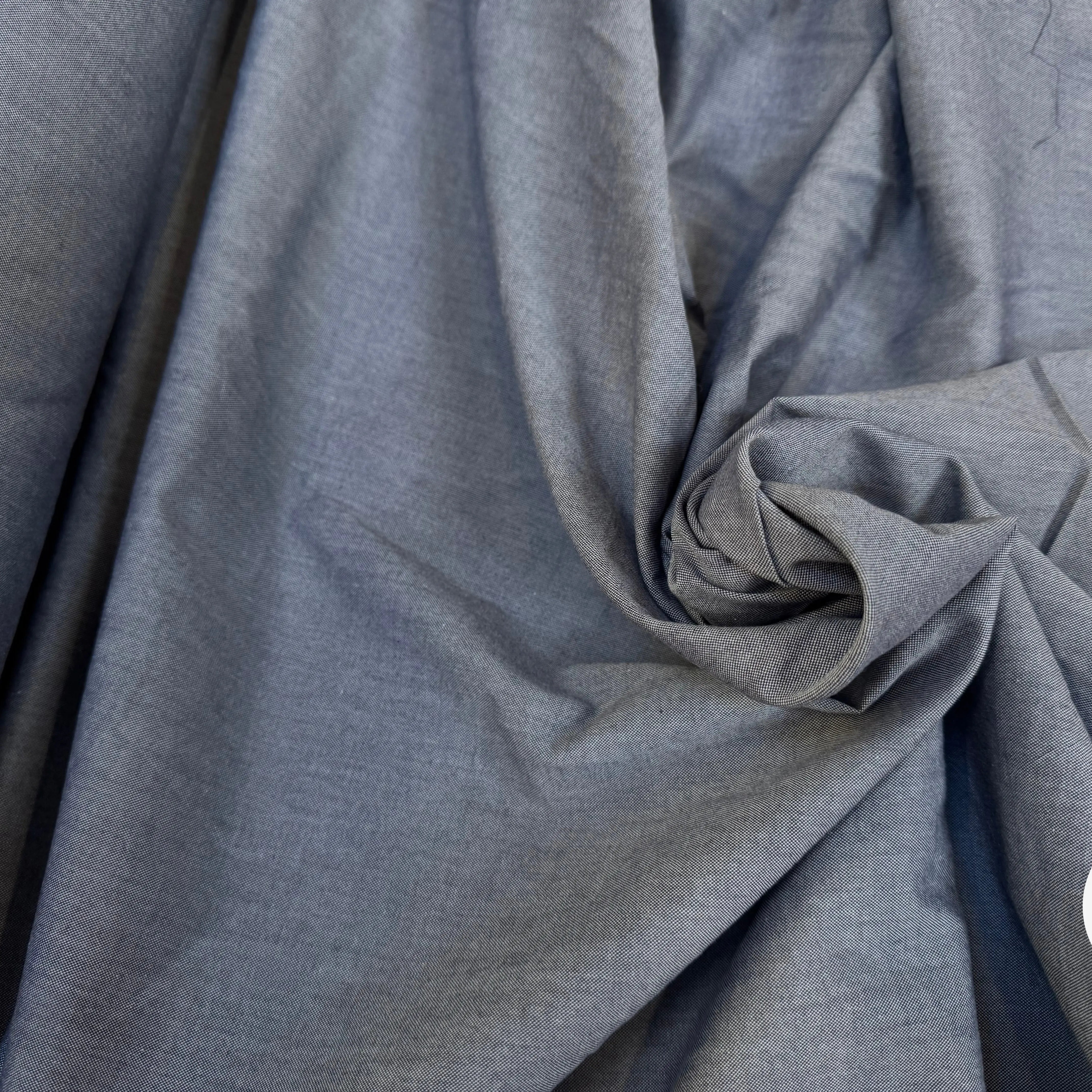 OXFORD DE COTON BLEU GRIS - My Little Coupon