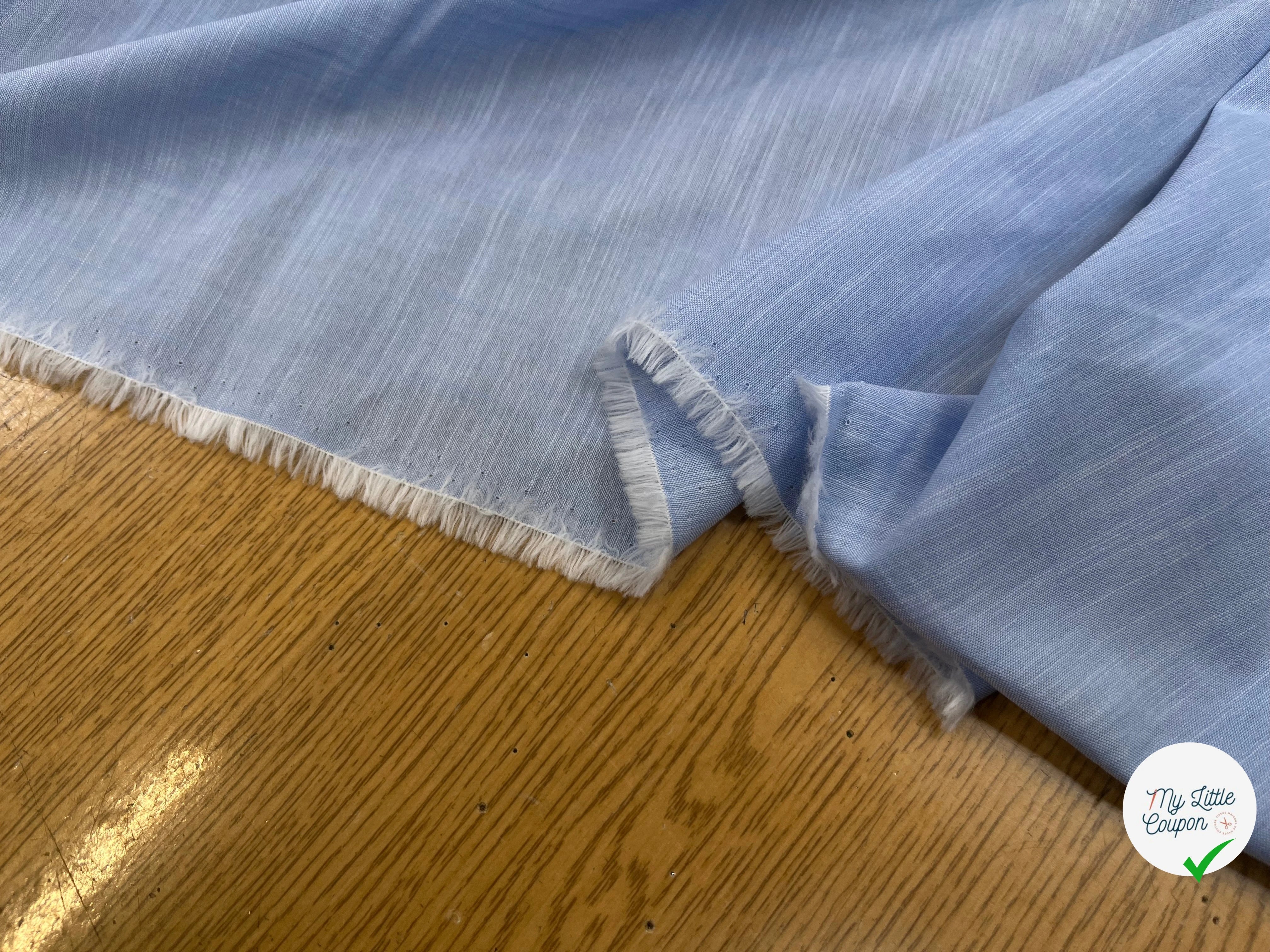 OXFORD DE COTON TRÈS FIN BLEU 150CM - My Little Coupon