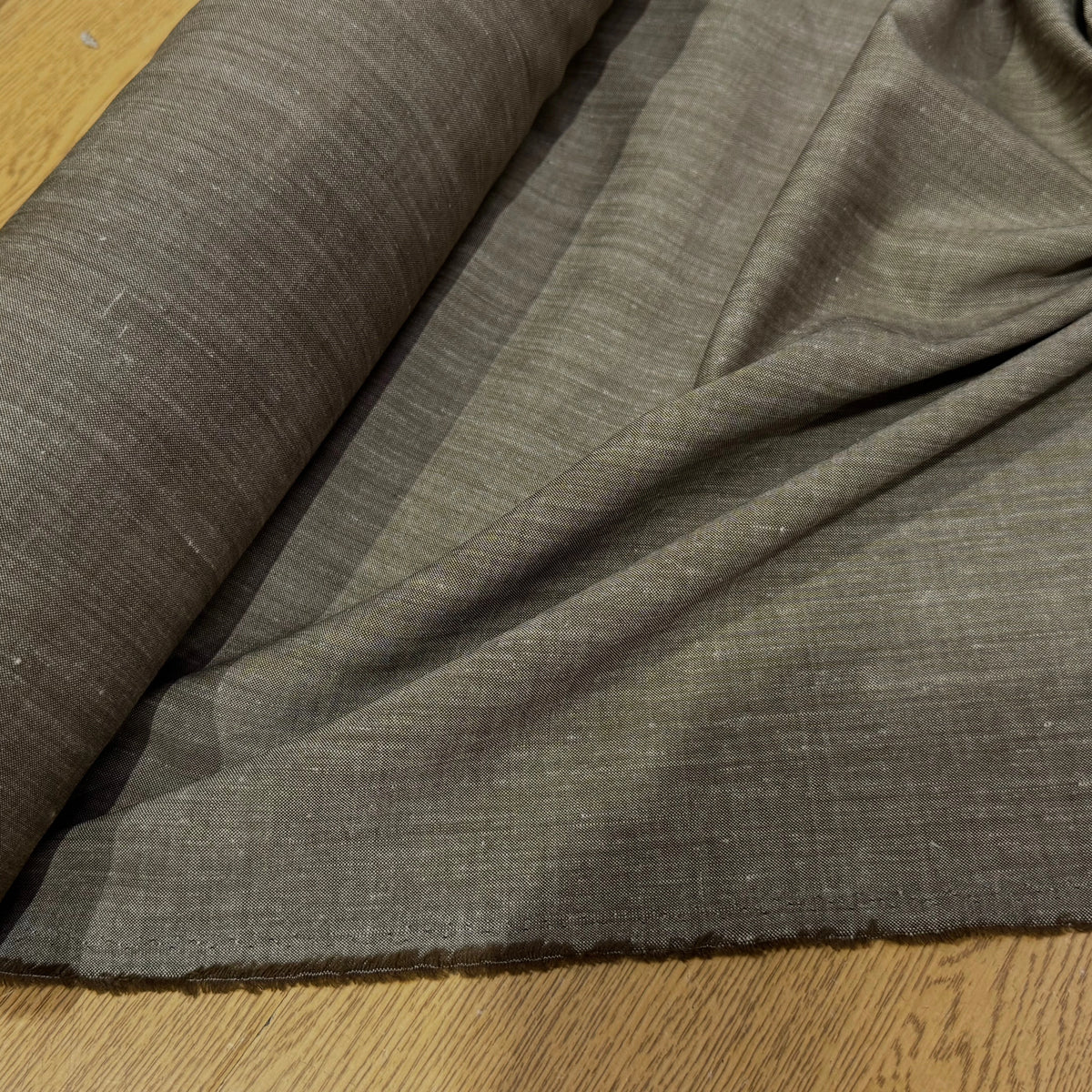 OXFORD DE LIN ET LAINE BEIGE MARRONNÉ - My Little Coupon