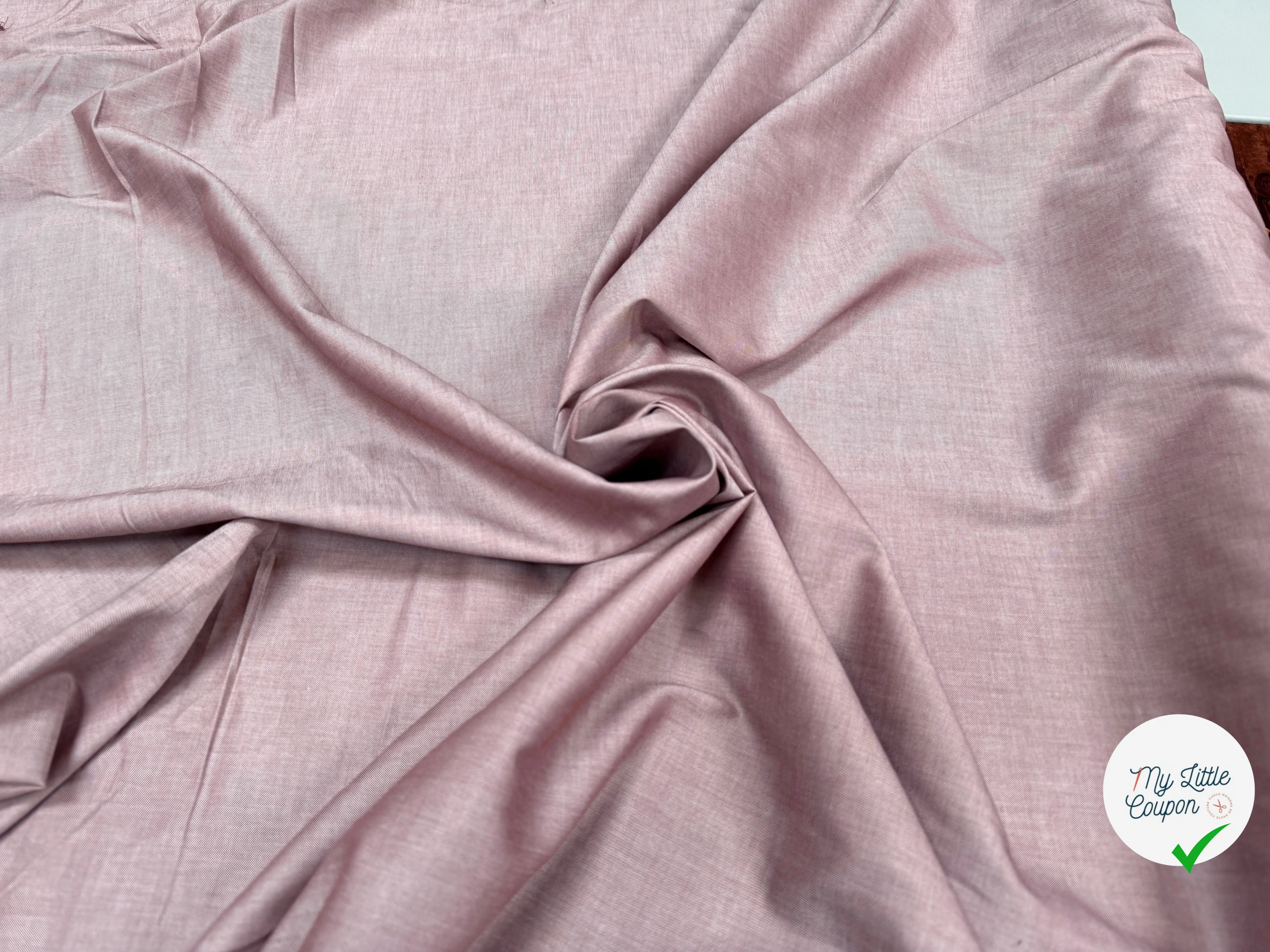 OXFORD ORIGINAL COTON ITALIE QUALITÉ SUPÉRIEUR VIEUX ROSE - My Little Coupon