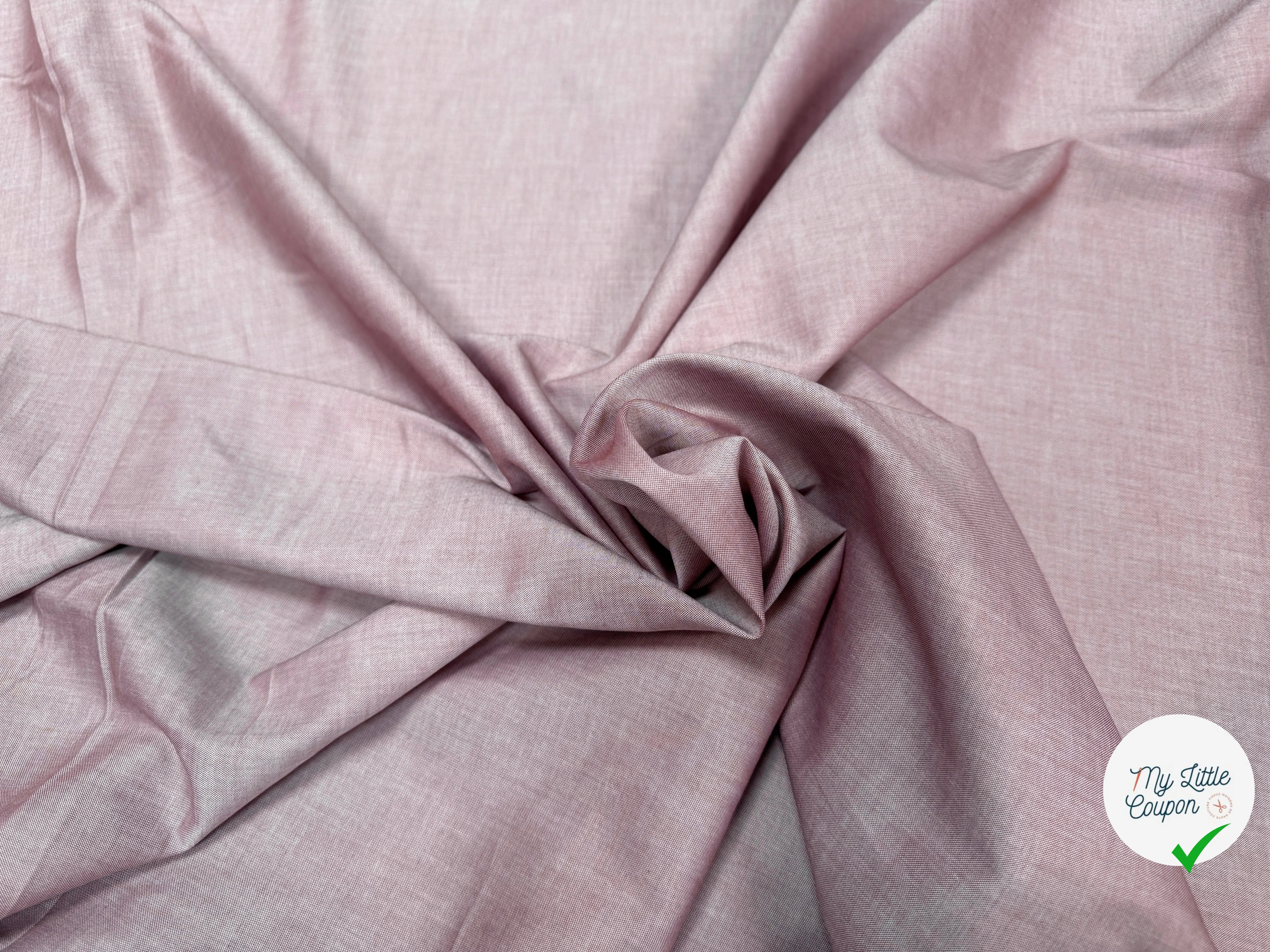 OXFORD ORIGINAL COTON ITALIE QUALITÉ SUPÉRIEUR VIEUX ROSE - My Little Coupon