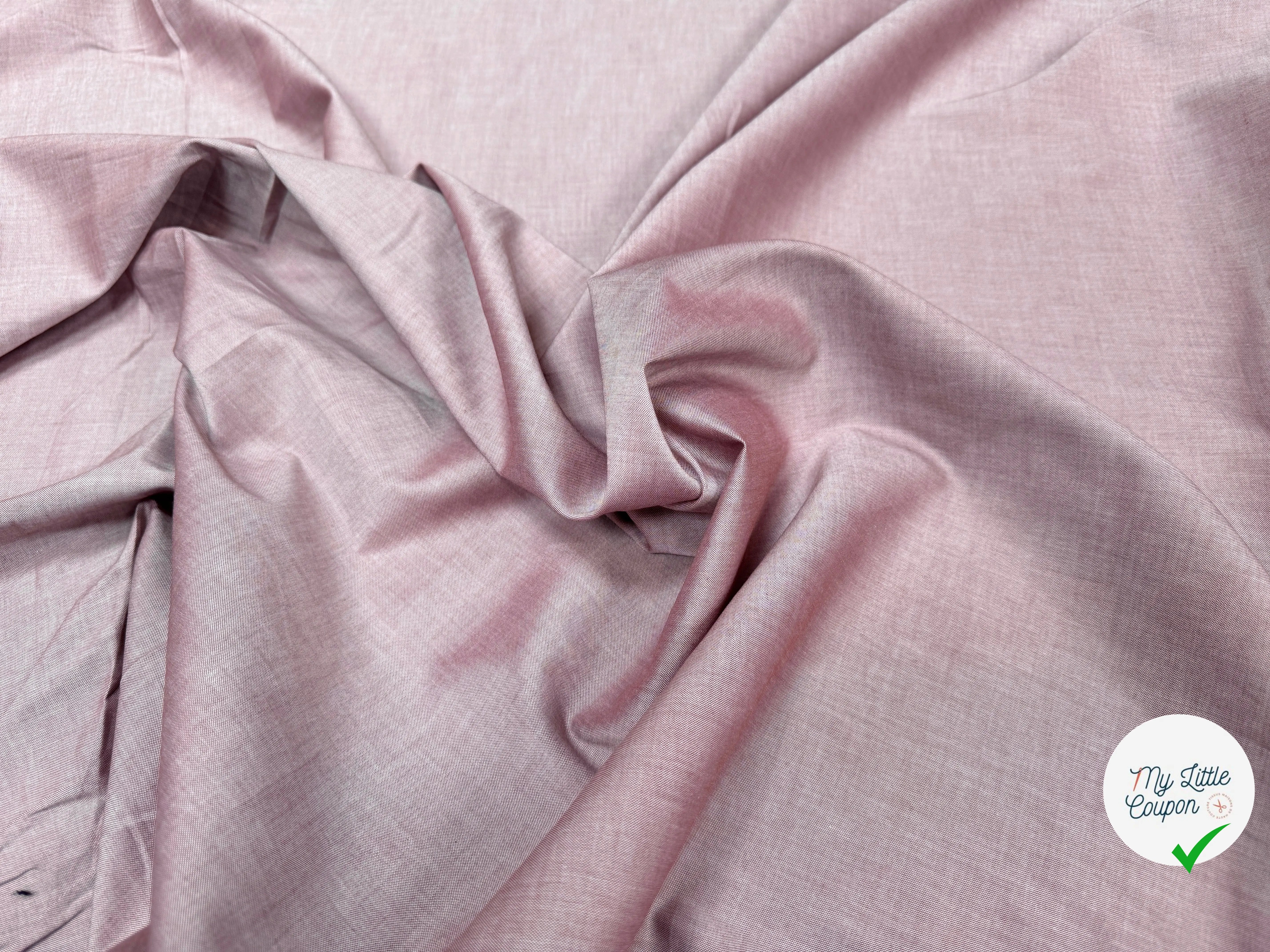 OXFORD ORIGINAL COTON ITALIE QUALITÉ SUPÉRIEUR VIEUX ROSE - My Little Coupon