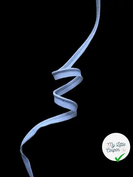 PASSEPOIL BLANC COTON 8MM - My Little Coupon