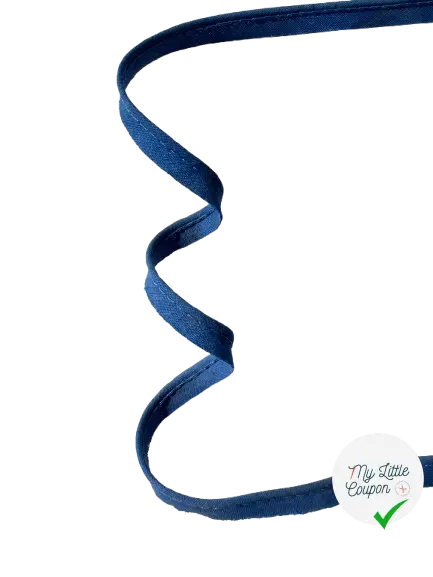 PASSEPOIL BLEU PERSAN COTON 8MM - My Little Coupon