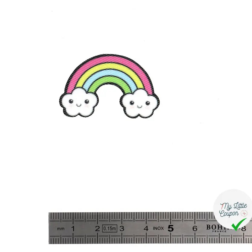 PATCH THERMOCOLLANT MINIPATCHI - MODÈLE ARC EN CIEL - My Little Coupon