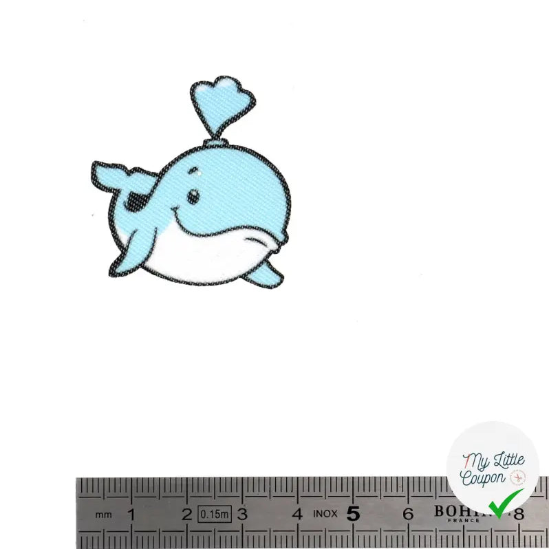 PATCH THERMOCOLLANT MINIPATCHI - MODÈLE BALEINE - My Little Coupon