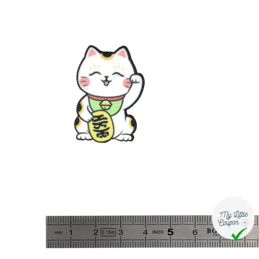 PATCH THERMOCOLLANT MINIPATCHI - MODÈLE CHAT PORTE BONHEUR - My Little Coupon
