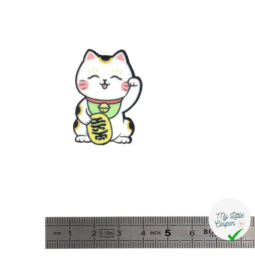PATCH THERMOCOLLANT MINIPATCHI - MODÈLE CHAT PORTE BONHEUR - My Little Coupon