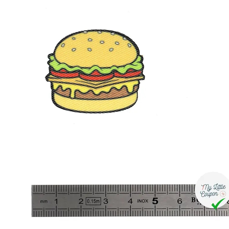 PATCH THERMOCOLLANT MINIPATCHI - MODÈLE HAMBURGER - My Little Coupon