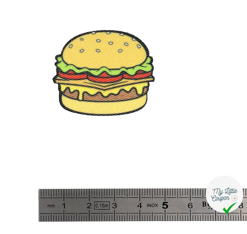 PATCH THERMOCOLLANT MINIPATCHI - MODÈLE HAMBURGER - My Little Coupon