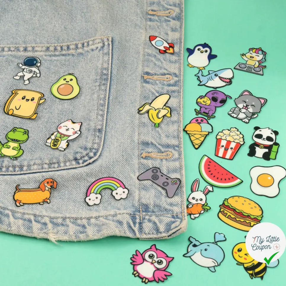 PATCH THERMOCOLLANT MINIPATCHI - MODÈLE POP CORN - My Little Coupon