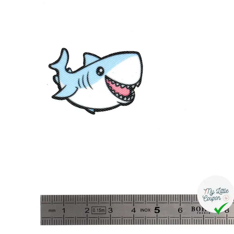 PATCH THERMOCOLLANT MINIPATCHI - MODÈLE REQUIN - My Little Coupon