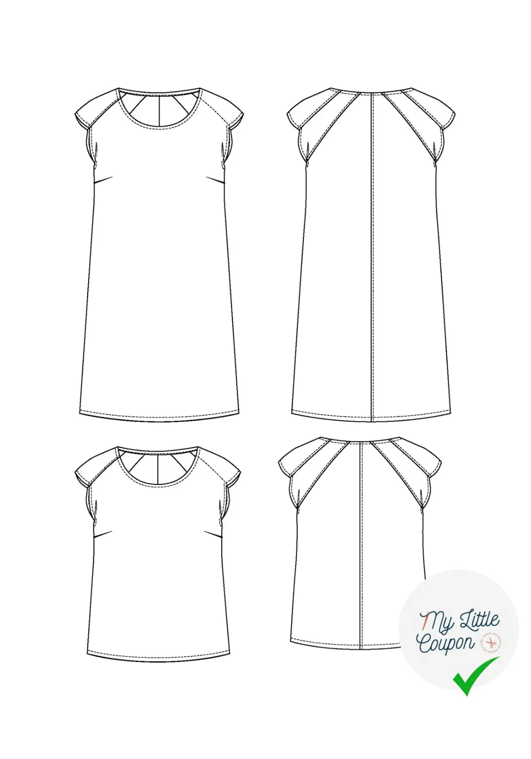 PATRON COUTURE ROBE, BLOUSE DAÏQUIRI - PATRON POCHETTE - My Little Coupon