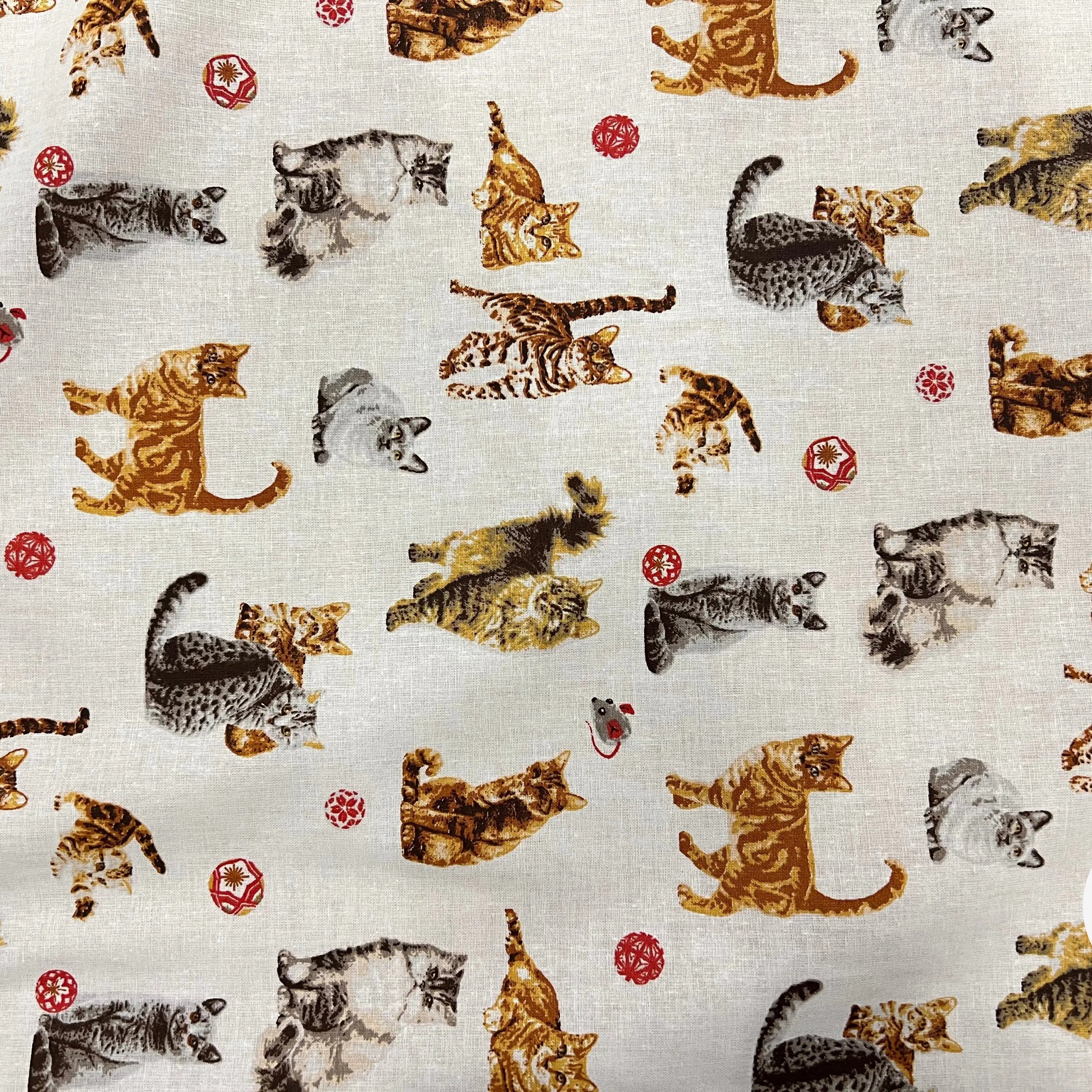 PERCALE COTON CHATS BLANC - My Little Coupon