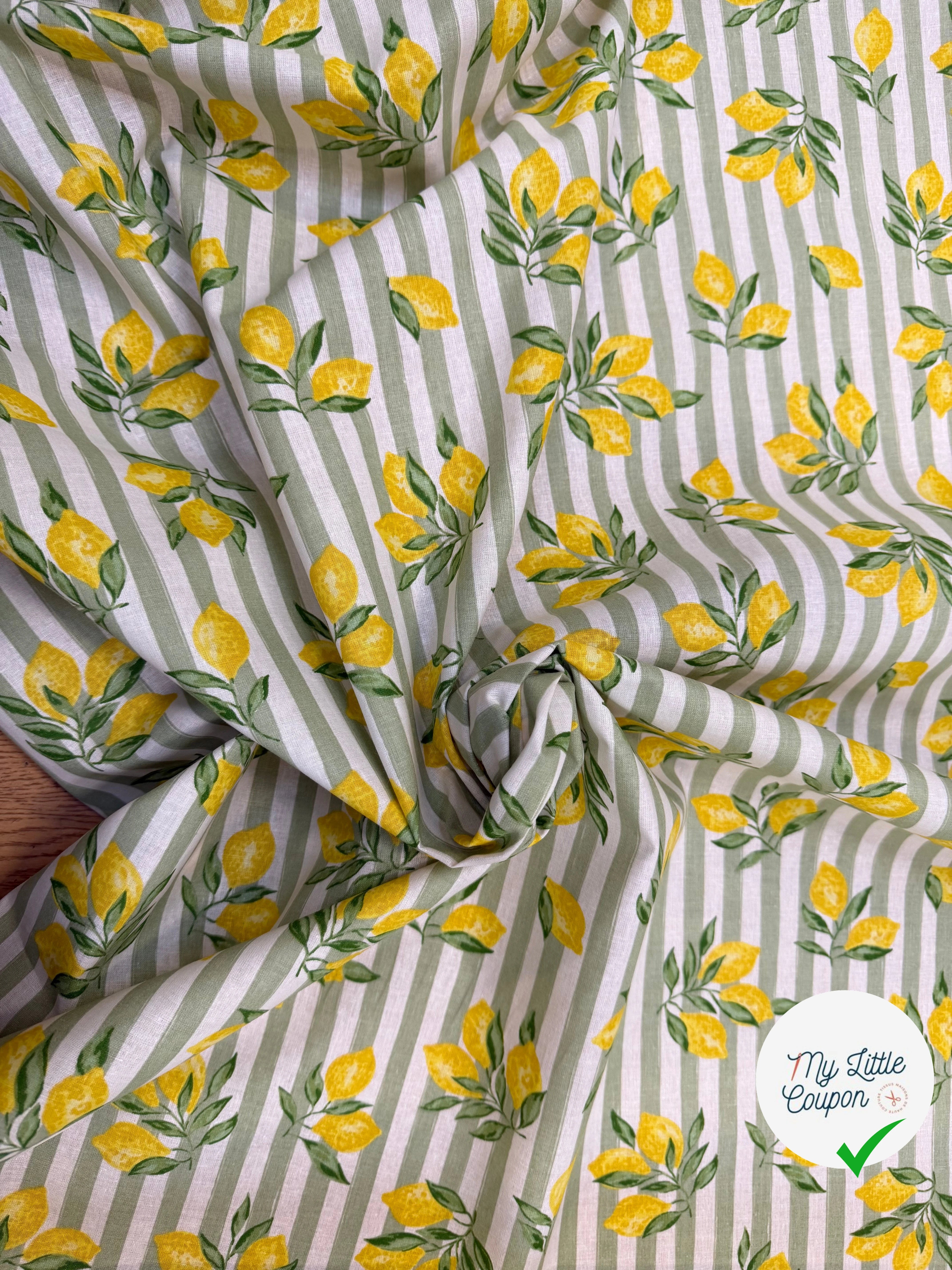 PERCALE COTON ETNA AMANDE 150 CM - My Little Coupon