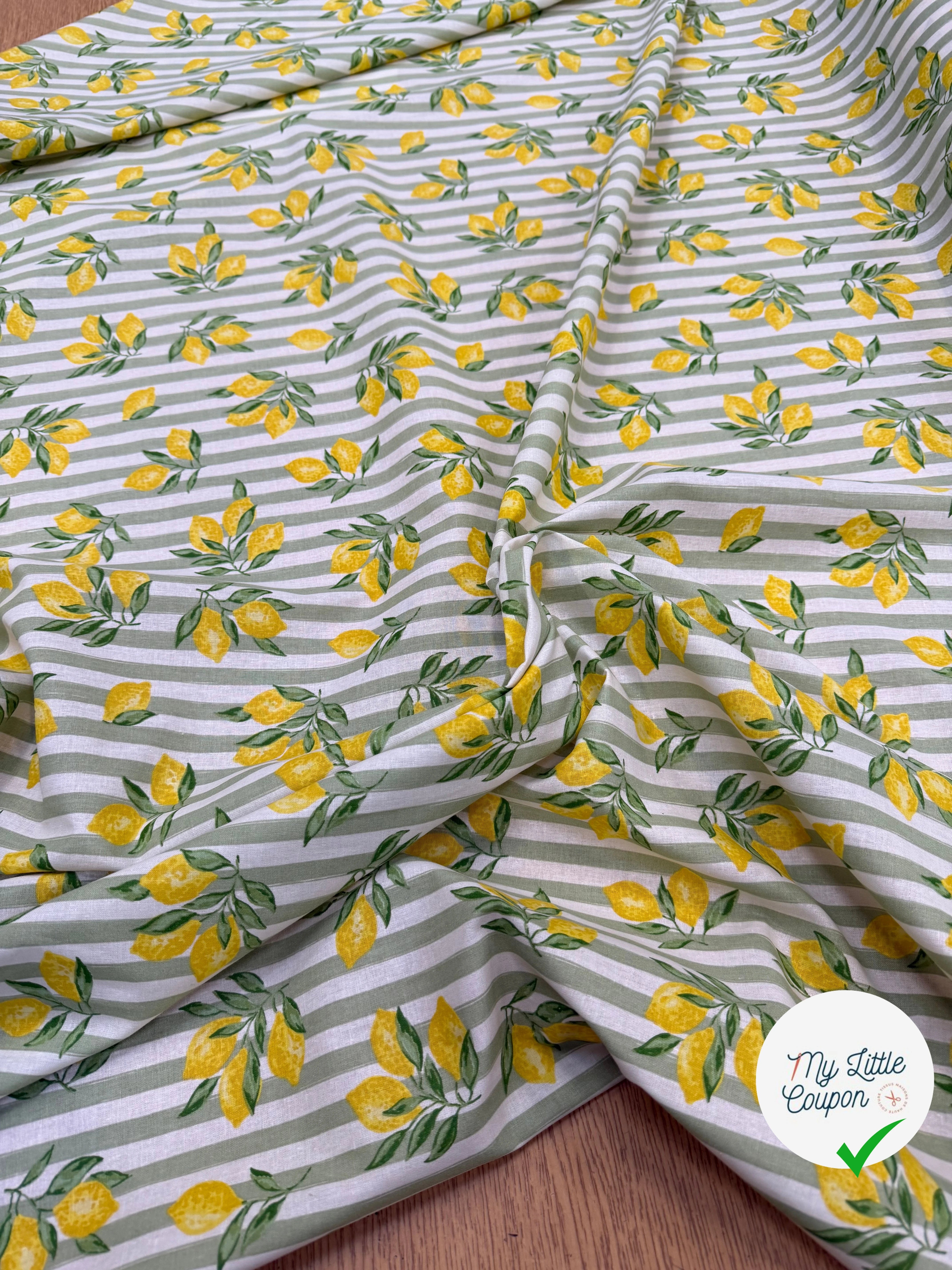 PERCALE COTON ETNA AMANDE 150 CM - My Little Coupon