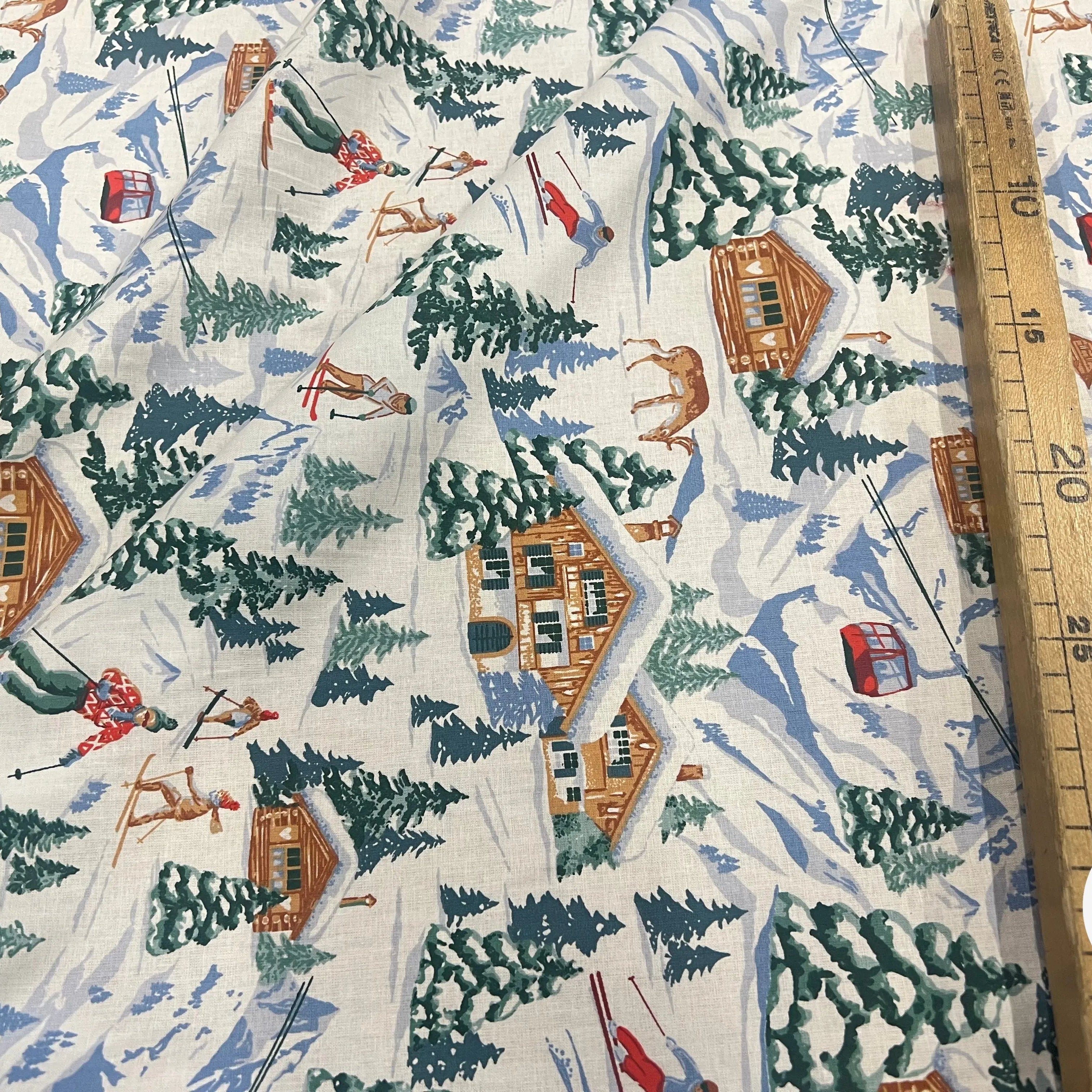 PERCALE COTON MERIBEL BLANC PRINT - My Little Coupon