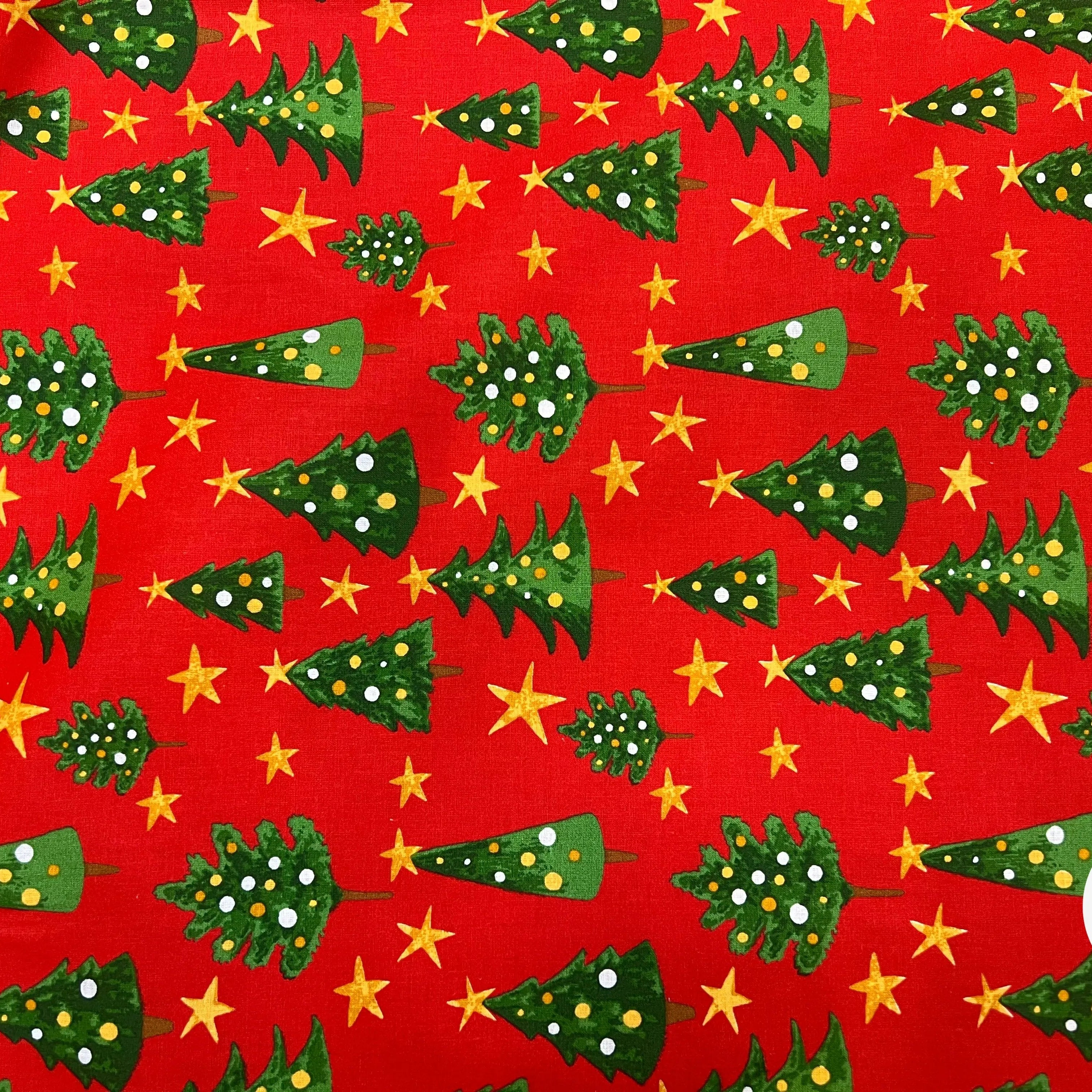 PERCALE COTON SOLVEIG ROUGE PRINT - My Little Coupon