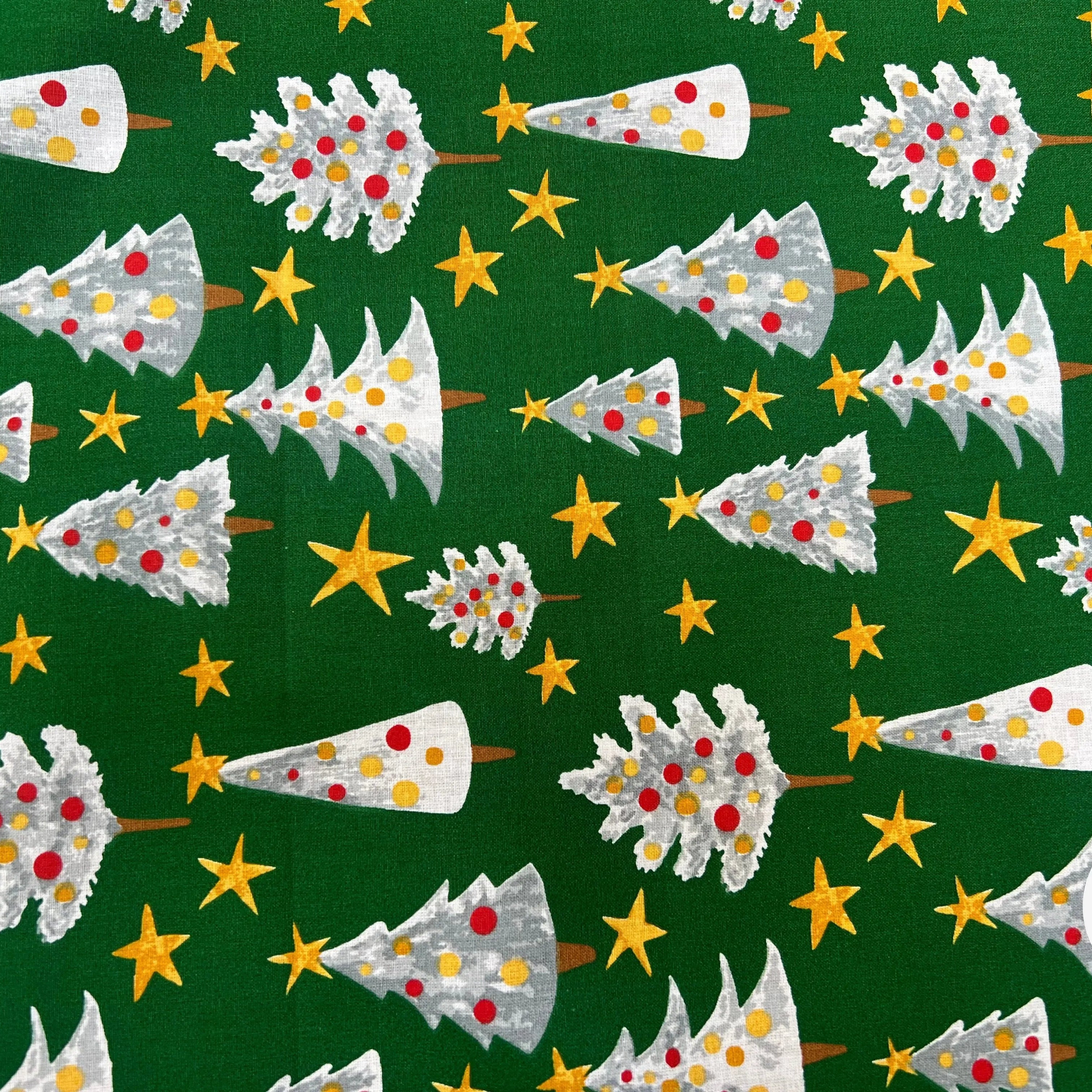 PERCALE COTON SOLVEIG VERT PRINT - My Little Coupon